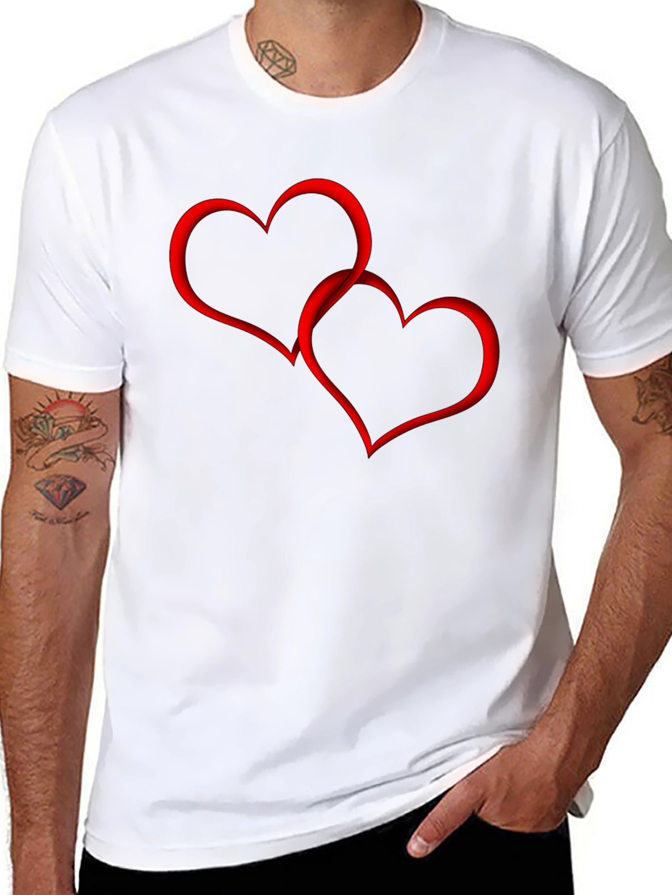 Love Heart T-Shirt - Stylish Valentines Day Gift
