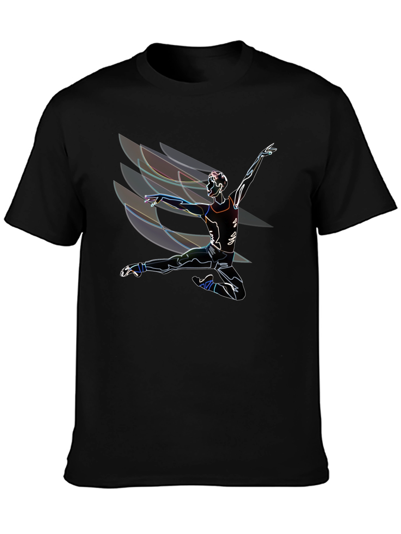 Abstract Dancer Graphic T-Shirt