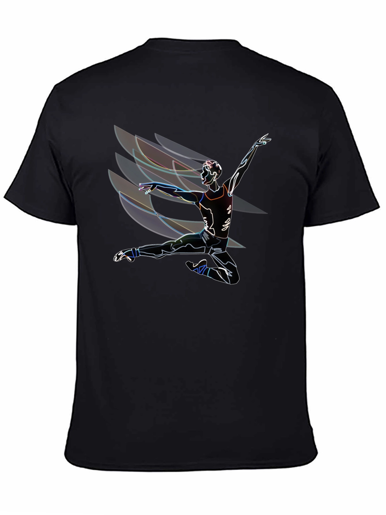 Abstract Dancer Graphic T-Shirt