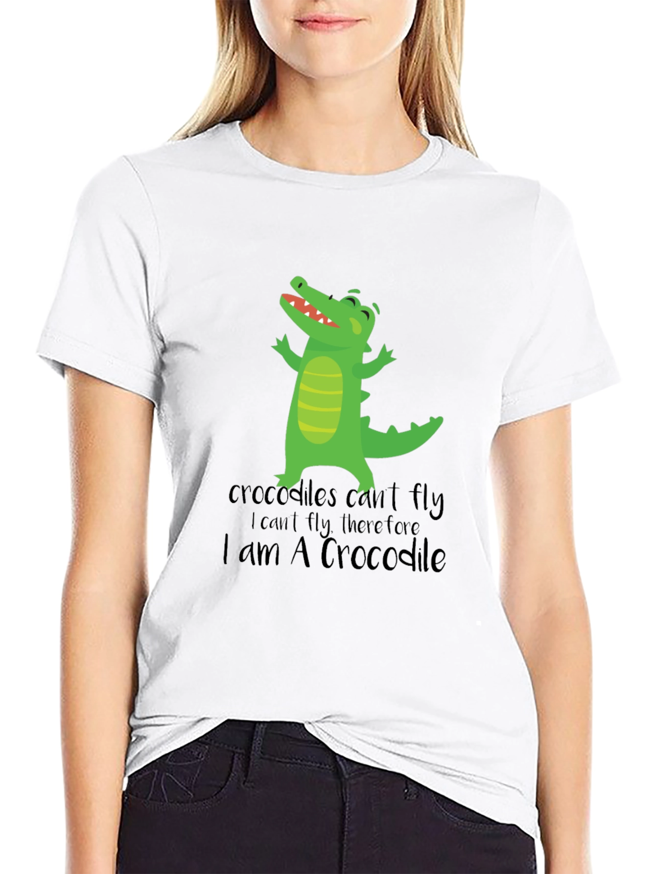 Funny Crocodile Graphic T-Shirt - I am A Crocodile