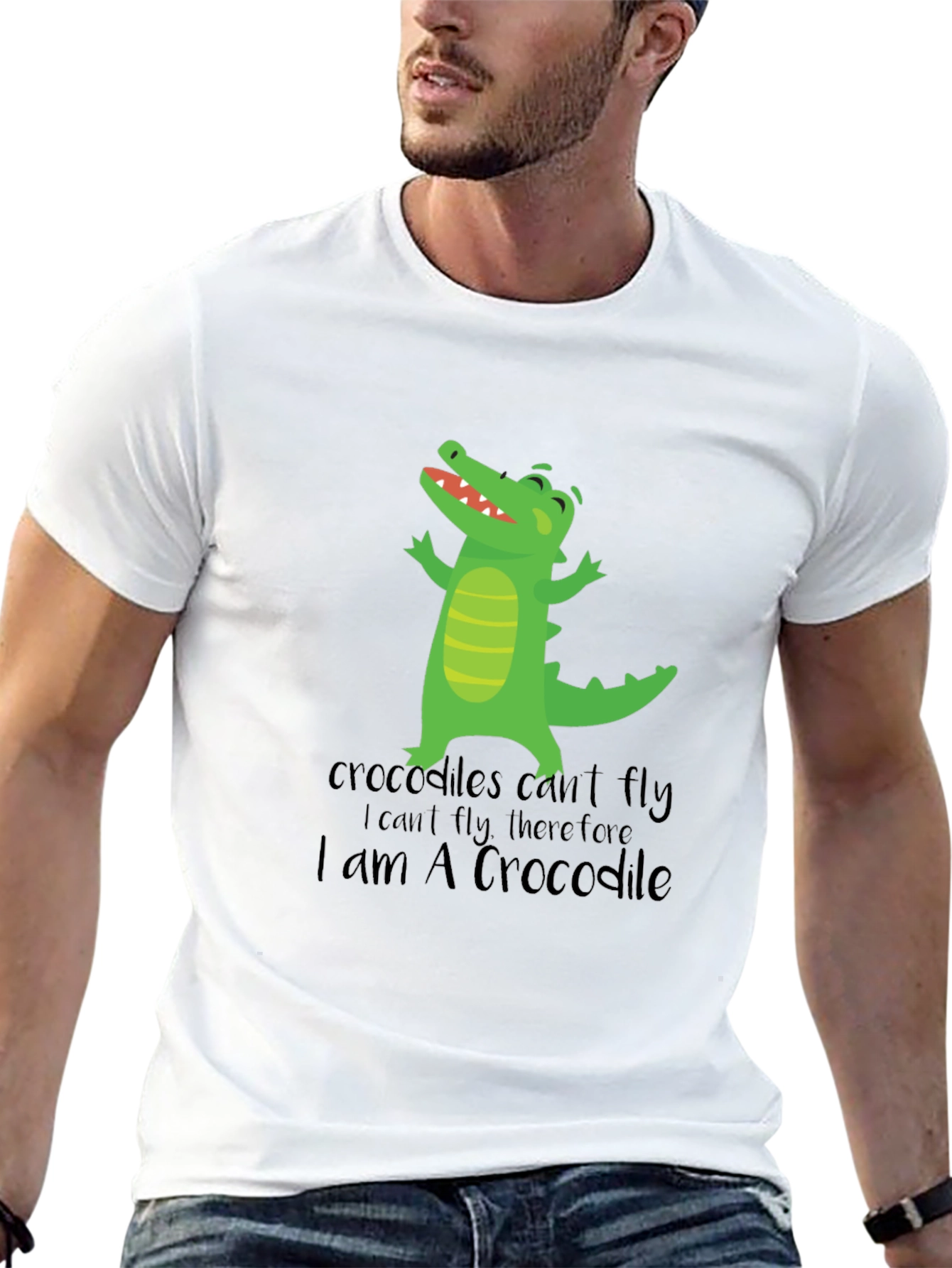 Funny Crocodile Graphic T-Shirt - I am A Crocodile