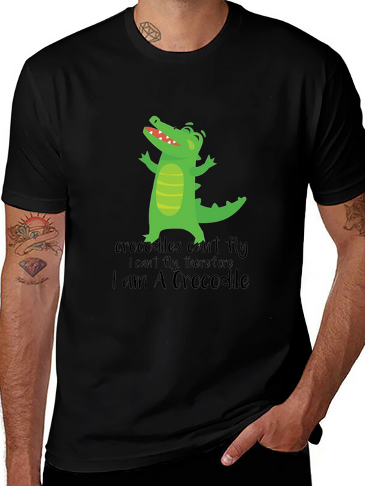 Funny Crocodile Graphic T-Shirt - I am A Crocodile