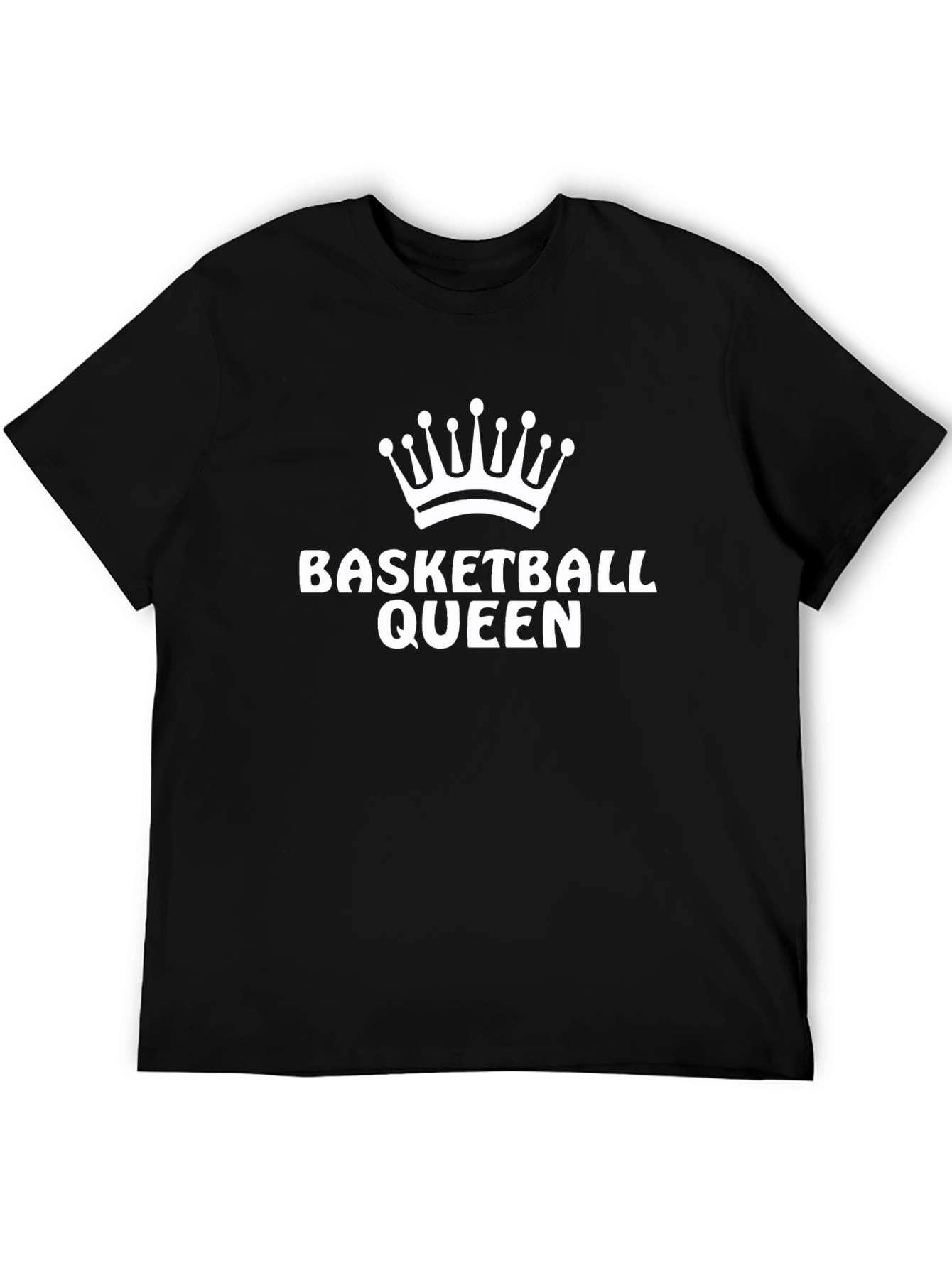 Basketball Queen Graphic Tee - Black