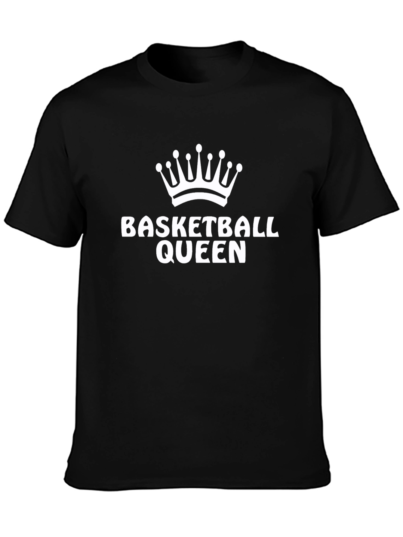 Basketball Queen Graphic Tee - Black