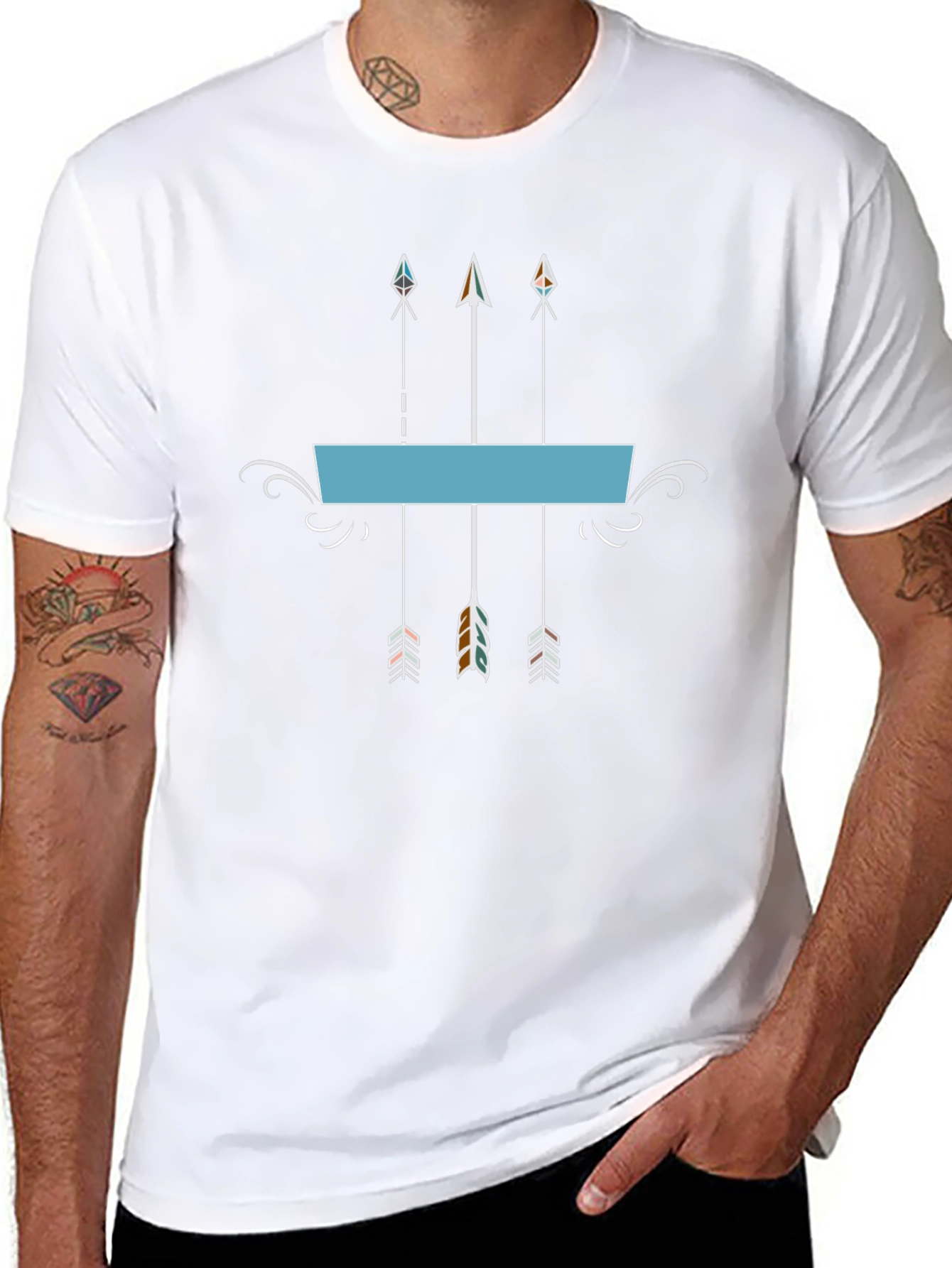 Mens Graphic Tee - Arrow Design