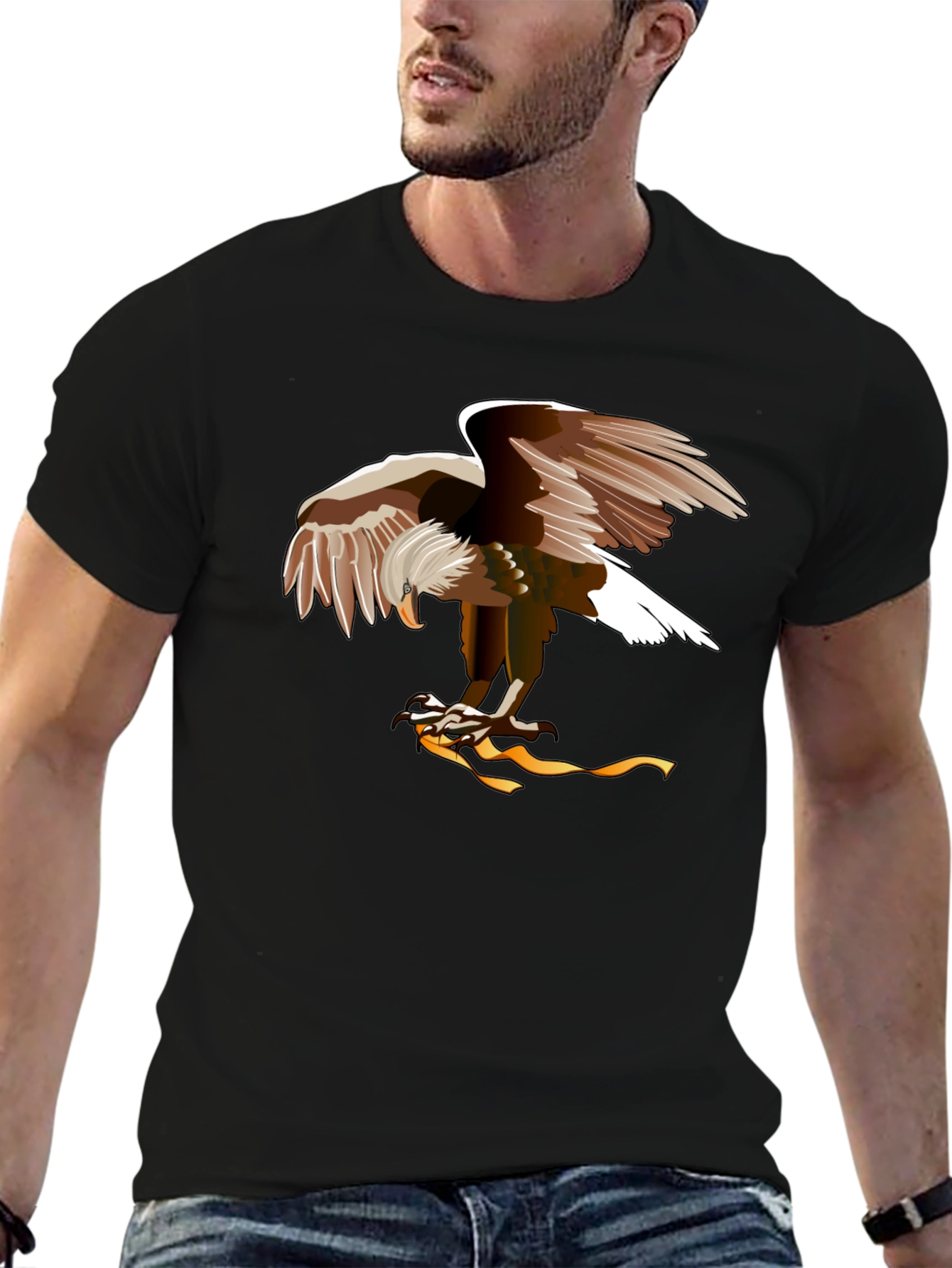 Eagle Graphic Black T-Shirt