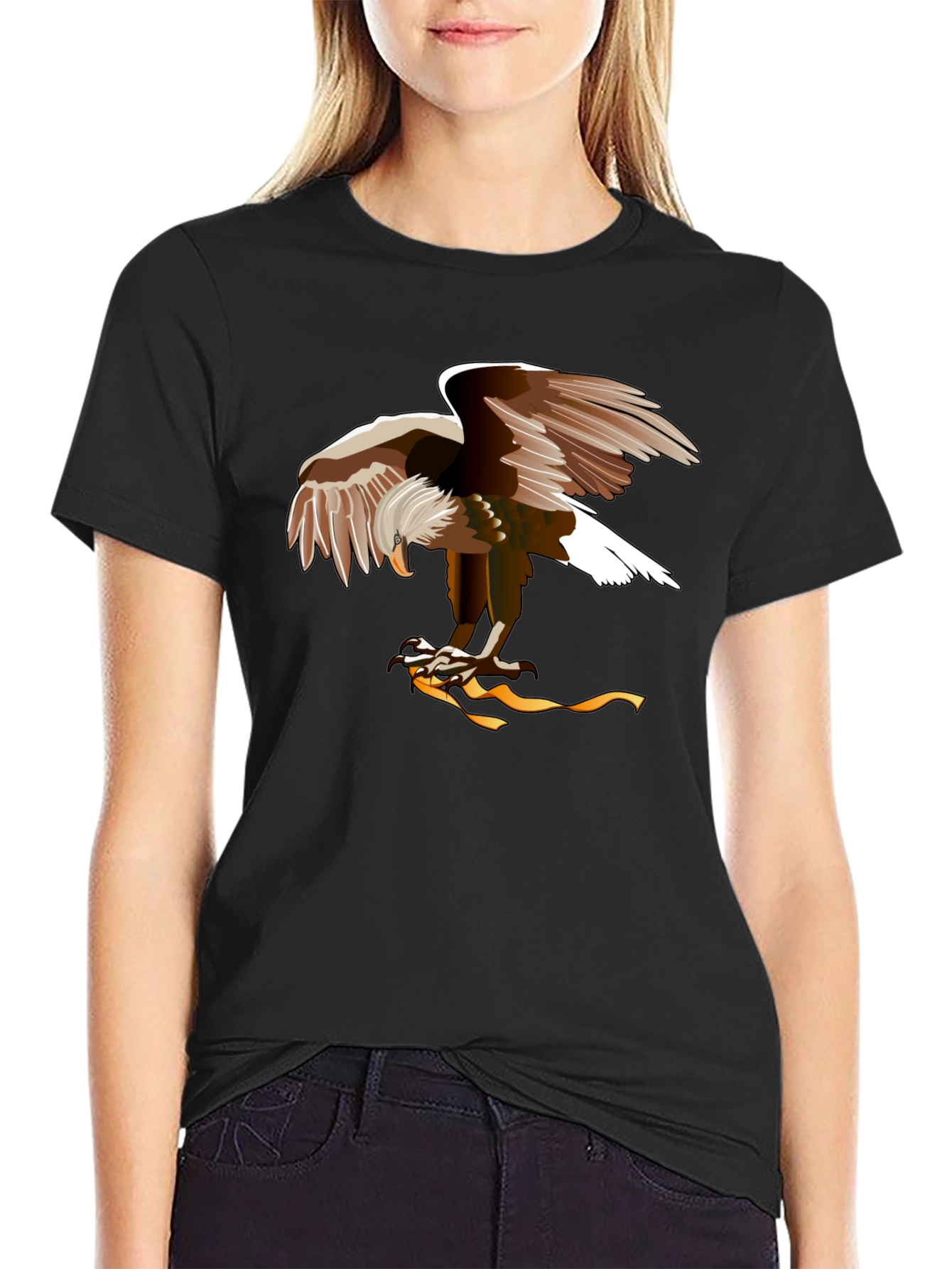 Eagle Graphic Black T-Shirt