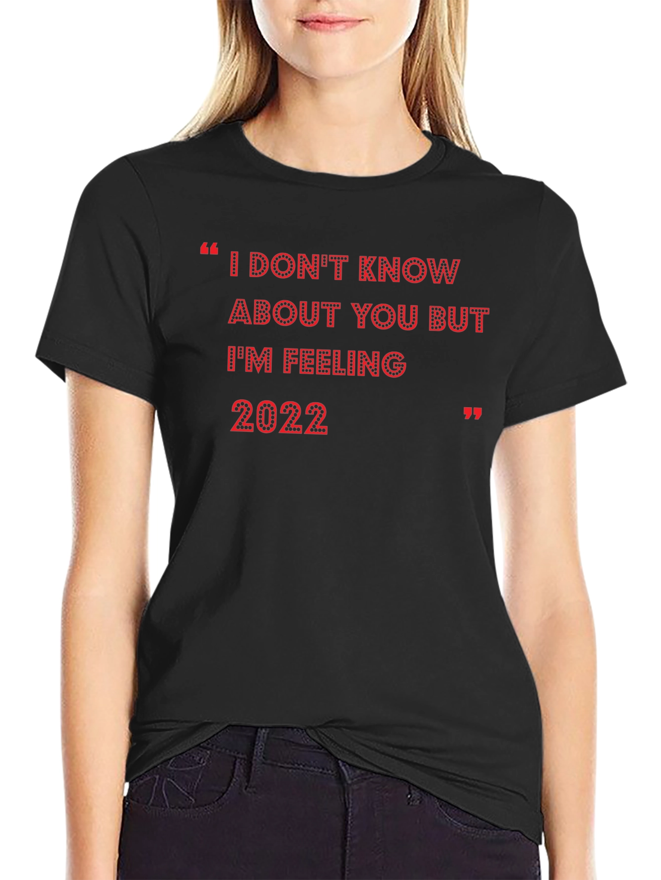 Feeling 2022 Black Graphic Tee