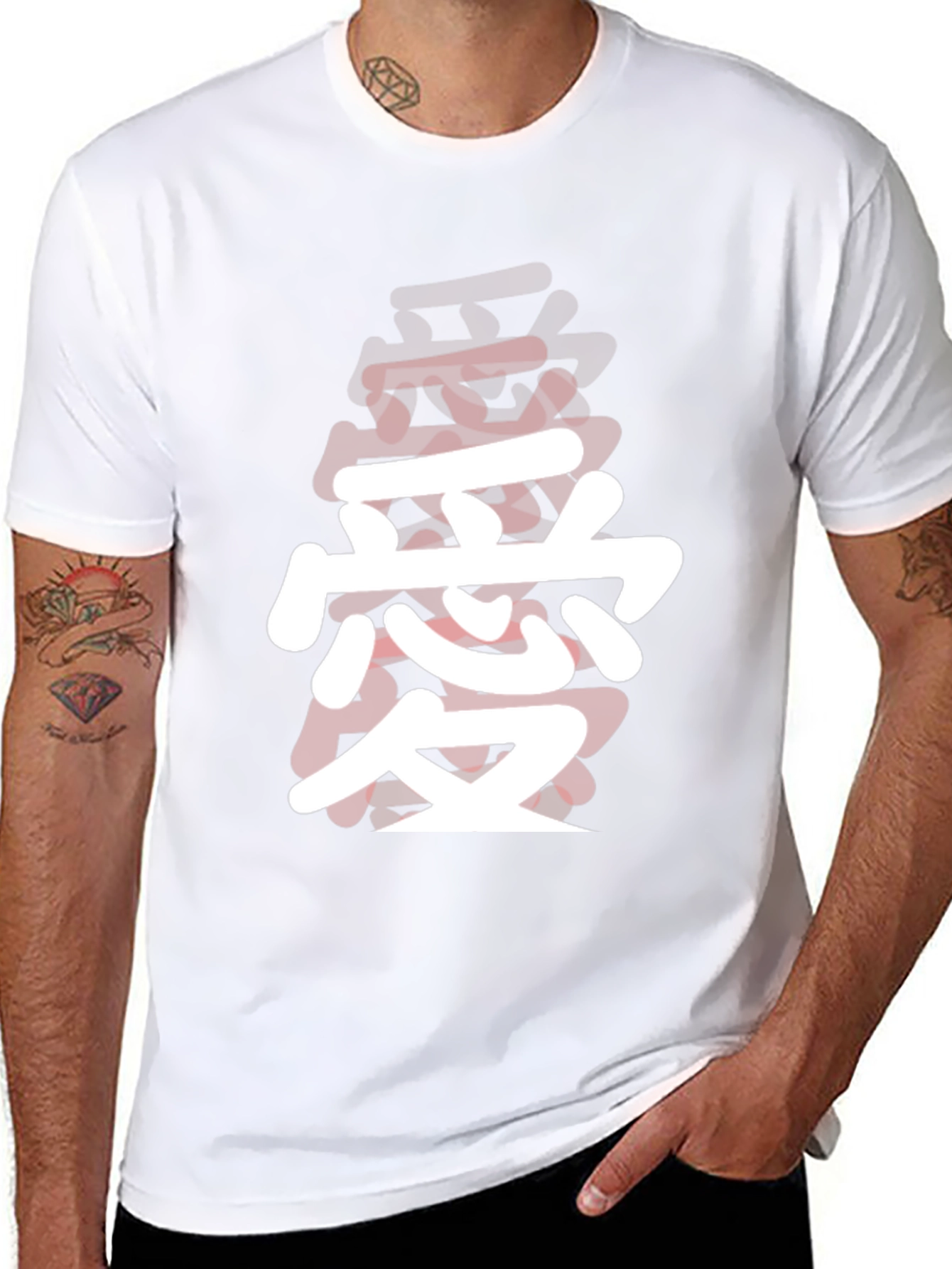 Love Kanji Black T-Shirt