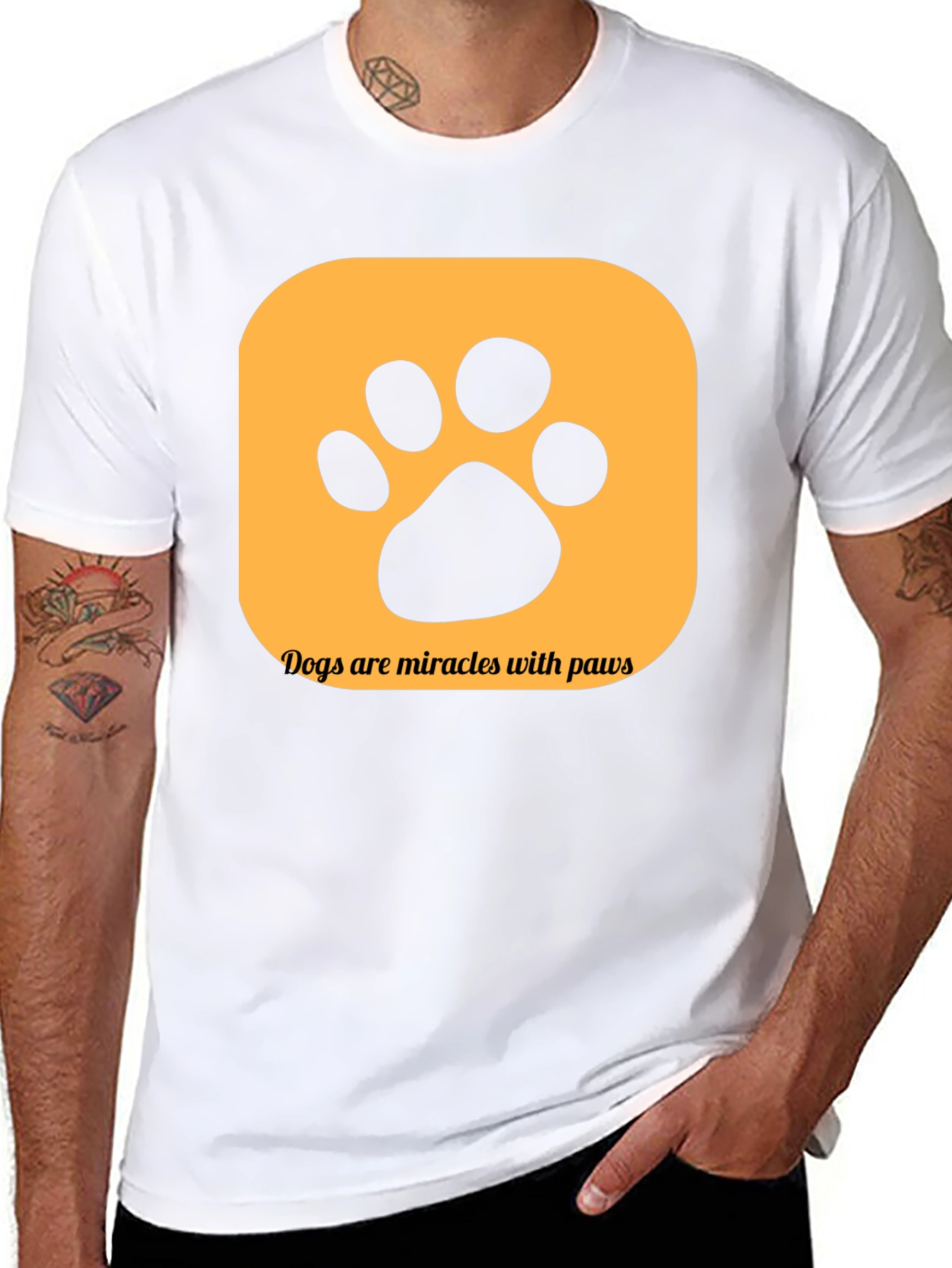 Dogs are Miracles with Paws T-Shirt