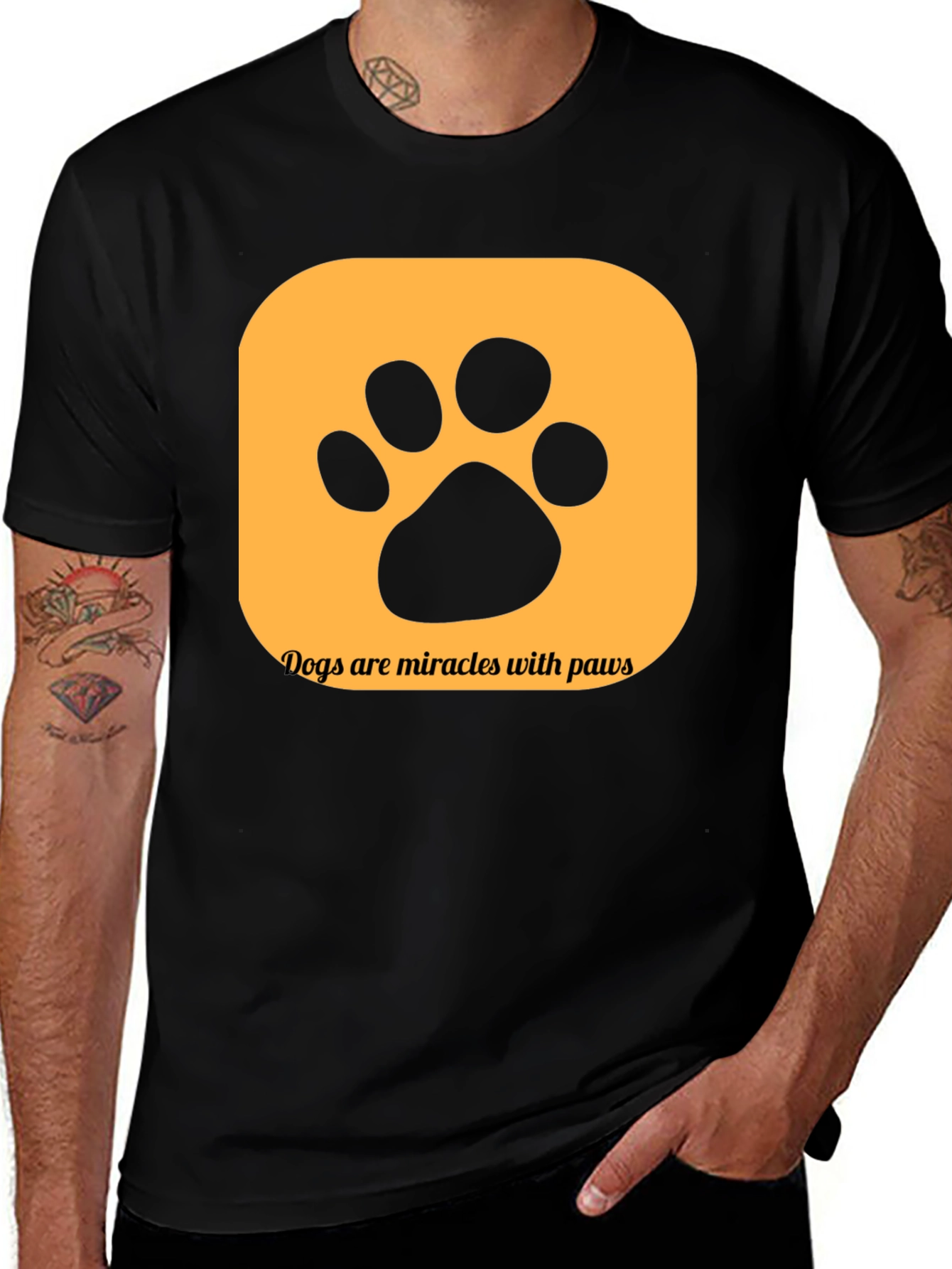 Dogs are Miracles with Paws T-Shirt