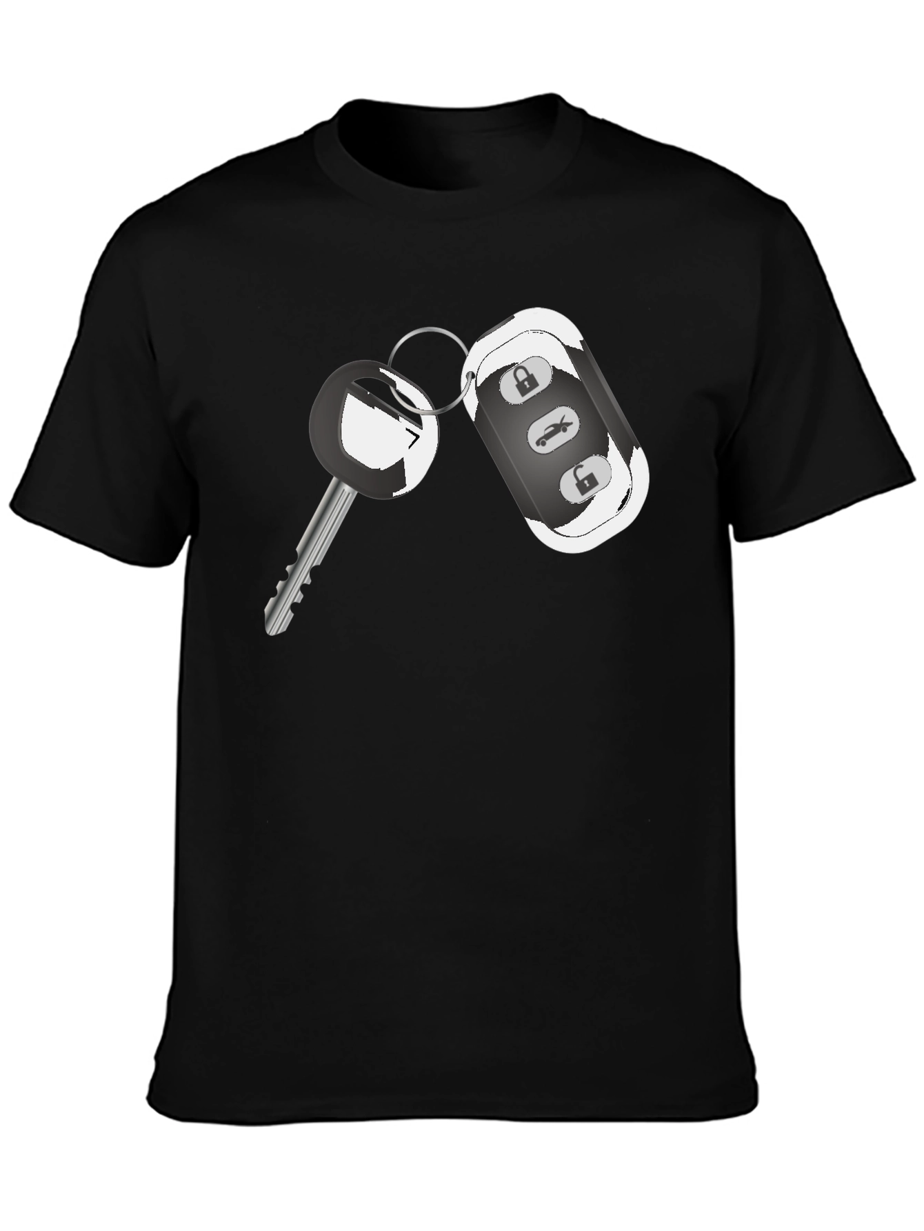 Car Key Graphic Tee - Cool Automotive Design Shirt