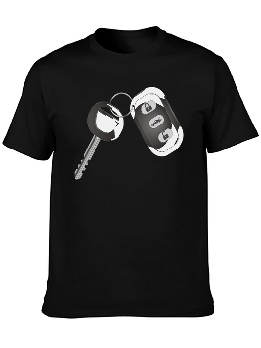 Car Key Graphic Tee - Cool Automotive Design Shirt