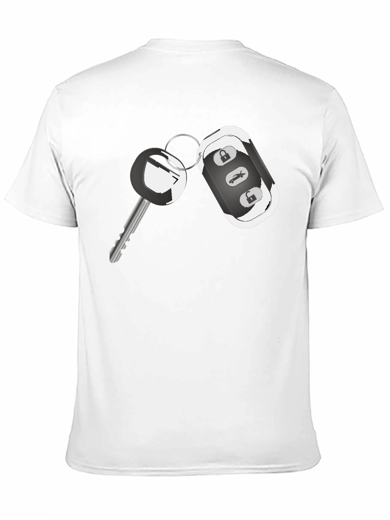 Car Key Graphic Tee - Cool Automotive Design Shirt