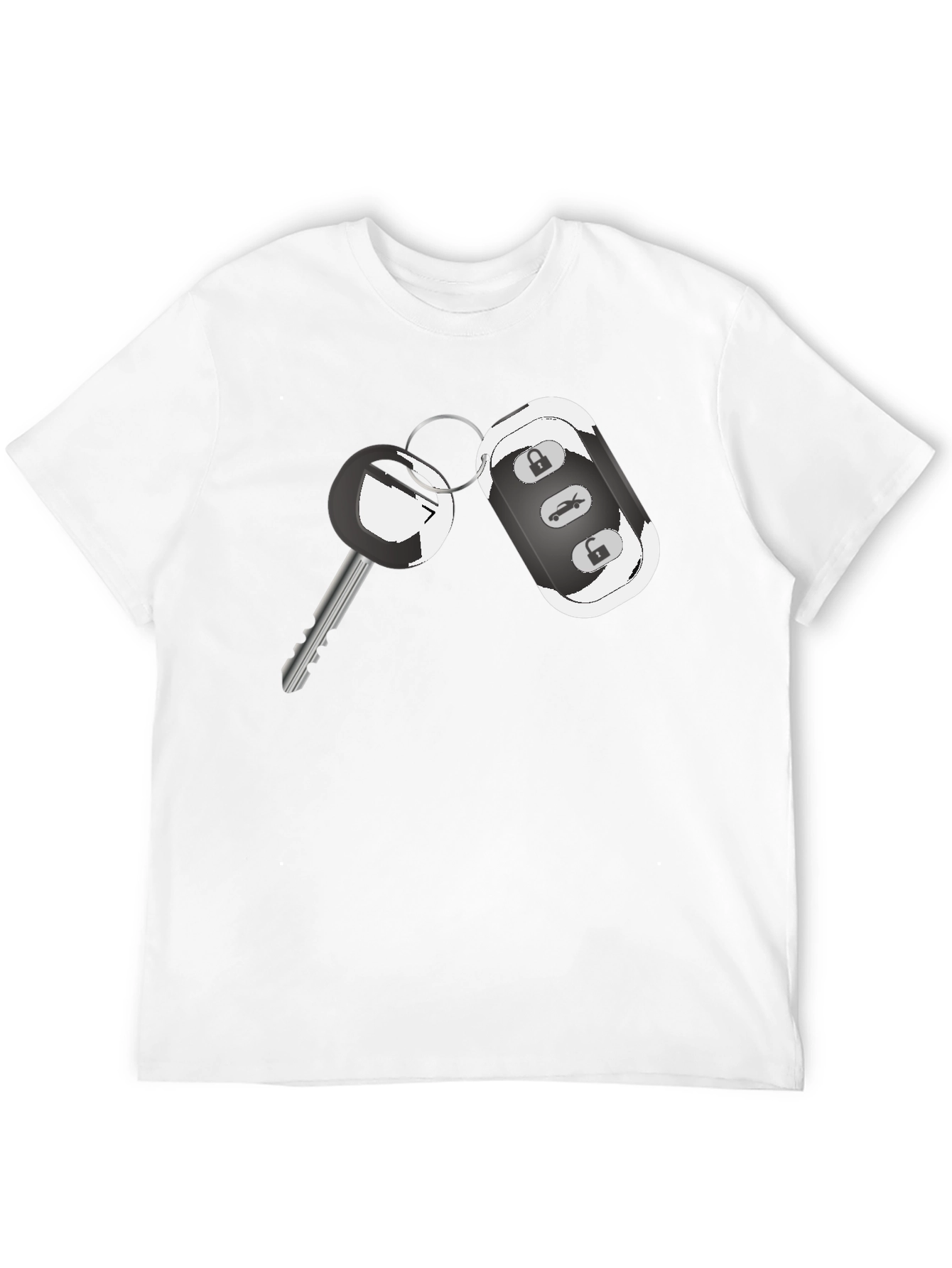 Car Key Graphic Tee - Cool Automotive Design Shirt