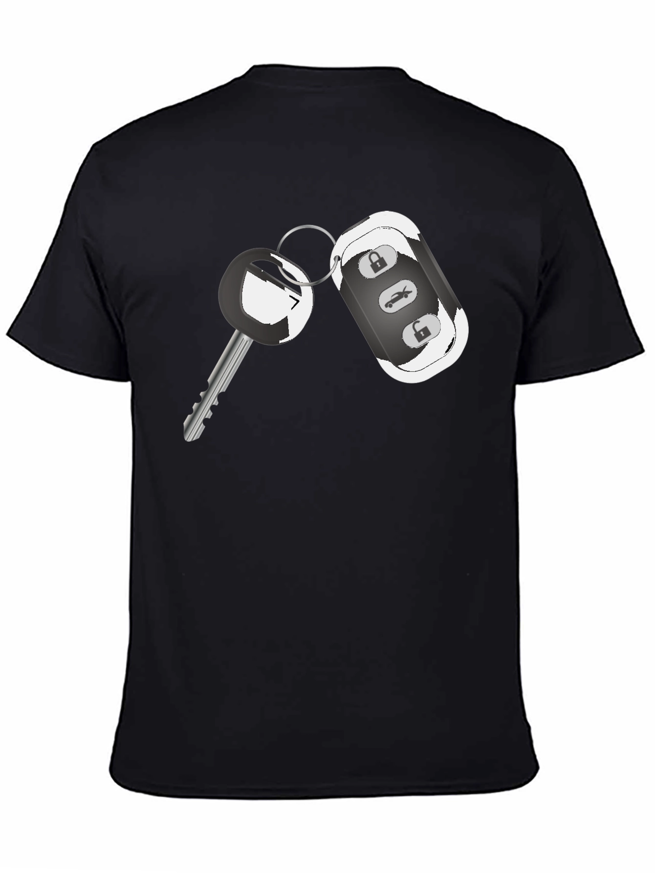Car Key Graphic Tee - Cool Automotive Design Shirt