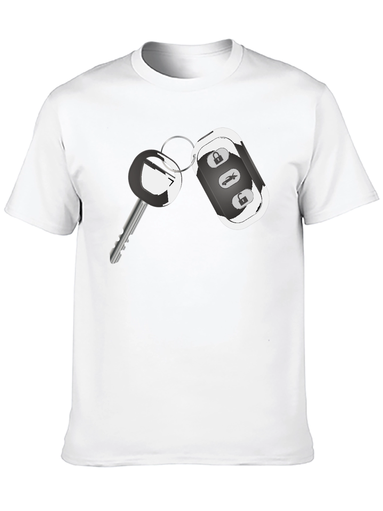 Car Key Graphic Tee - Cool Automotive Design Shirt