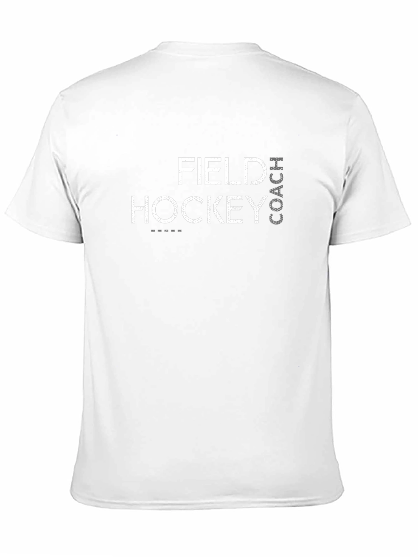Field Hockey Coach Black Graphic T-Shirt
