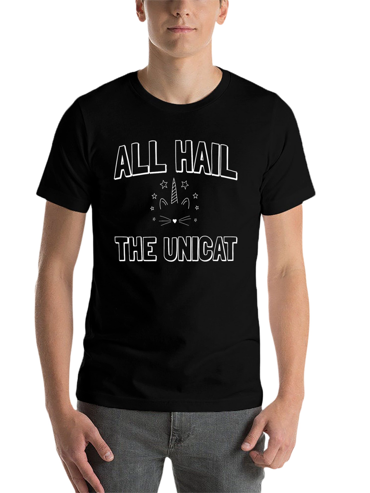 All Hail the Unicat T-Shirt - Black