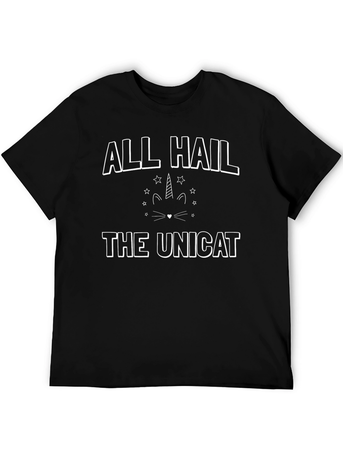 All Hail the Unicat T-Shirt - Black