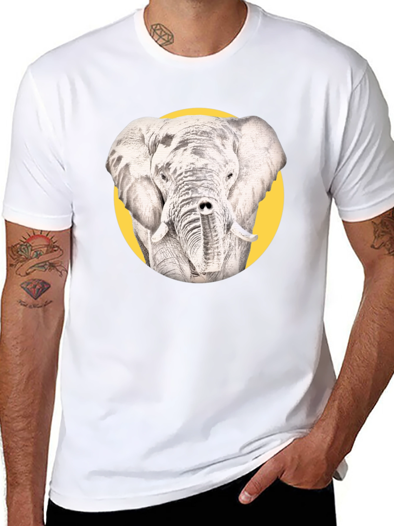 Elephant Graphic T-Shirt - Unique Design
