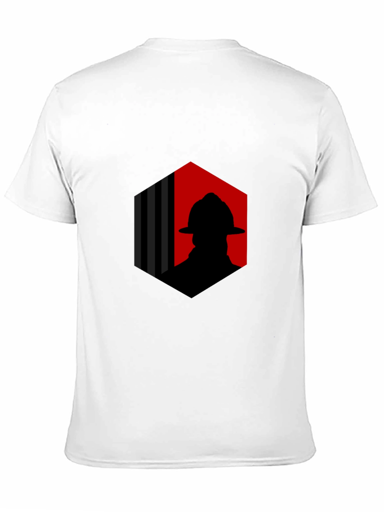 Firefighter Silhouette Graphic Tee