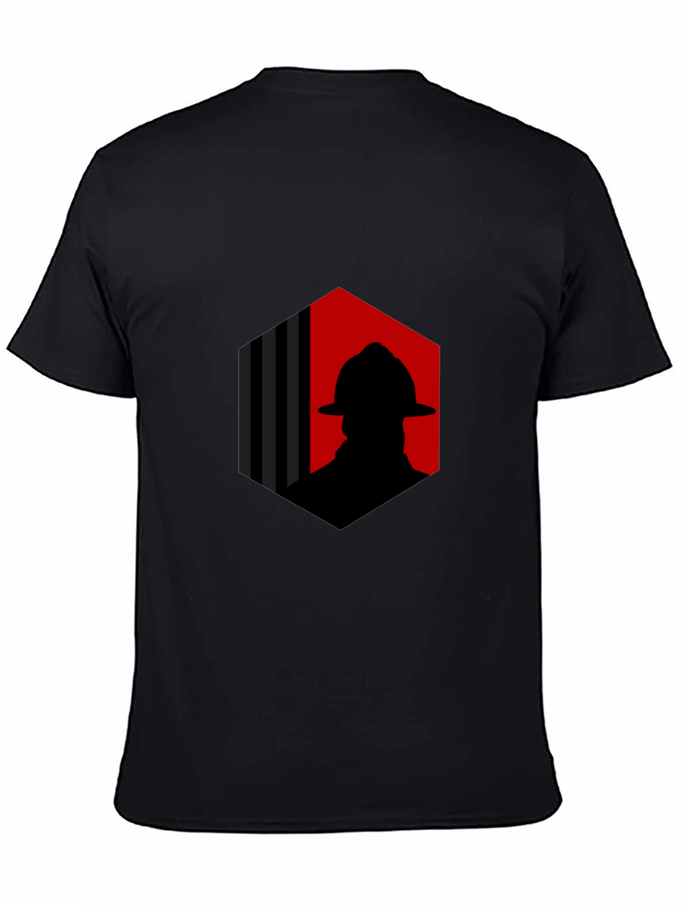 Firefighter Silhouette Graphic Tee