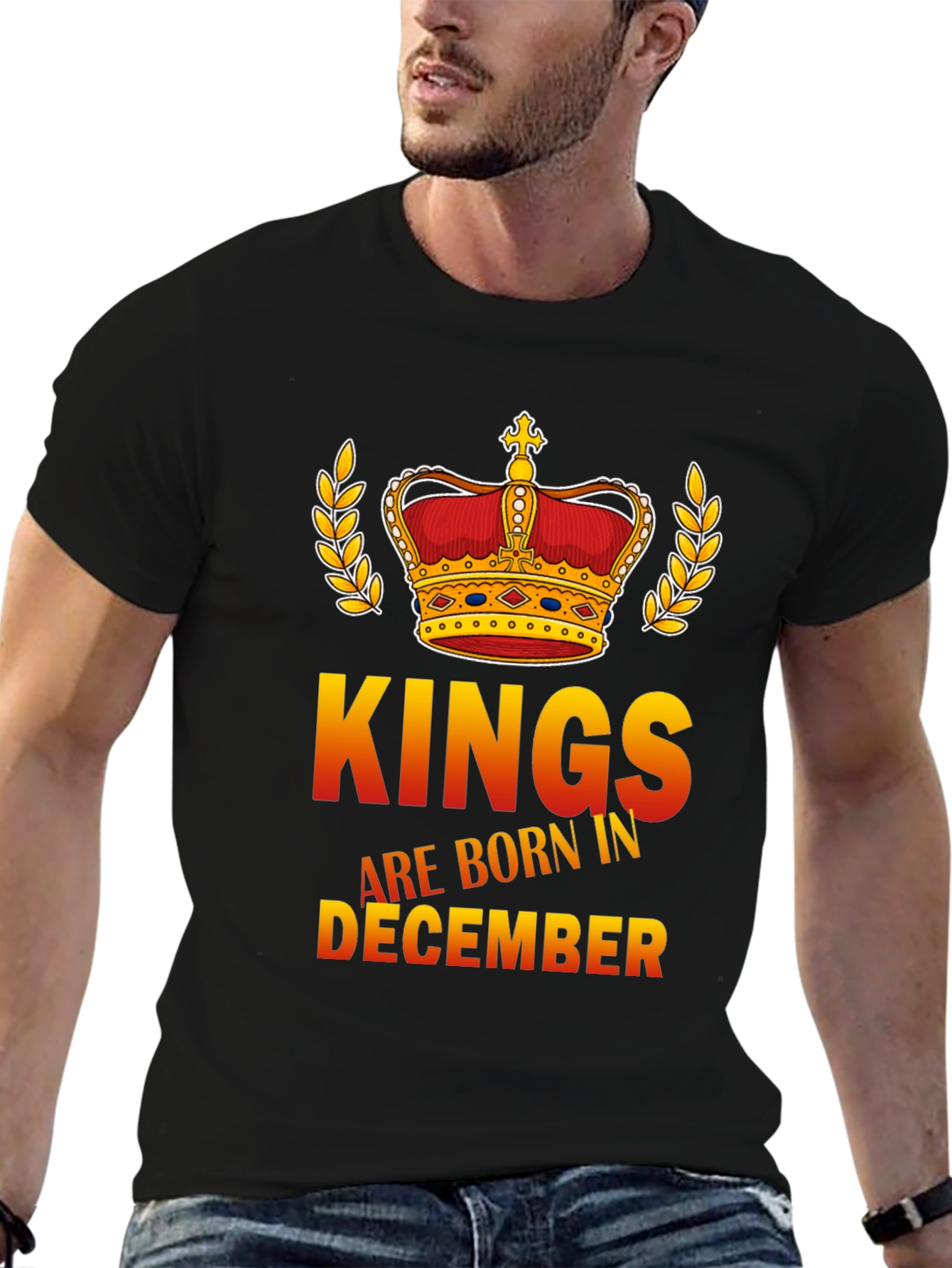 Kings are Born in December Graphic Tee