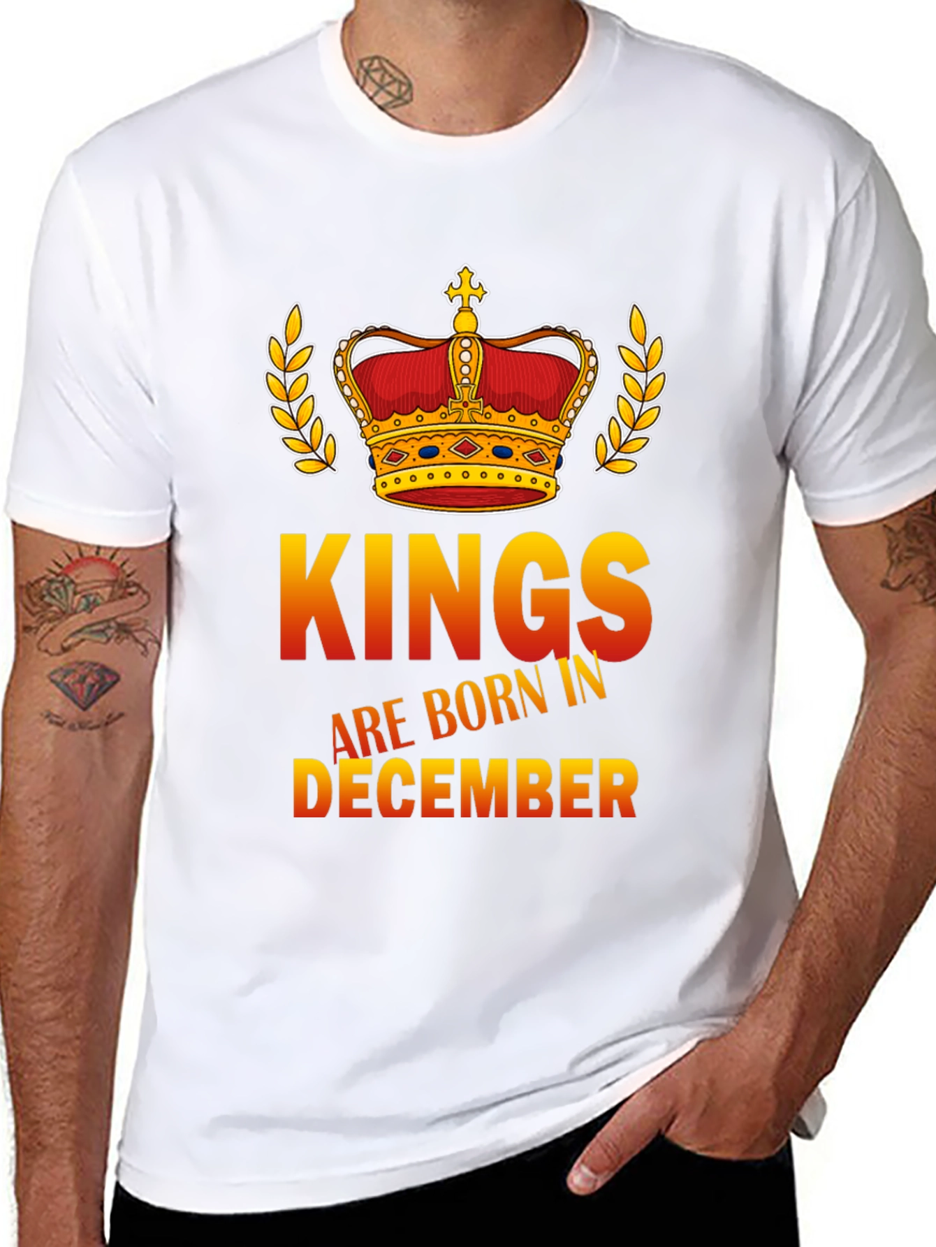 Kings are Born in December Graphic Tee