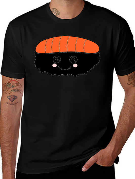 Sushi Graphic Black T-Shirt - Cute Food Tee