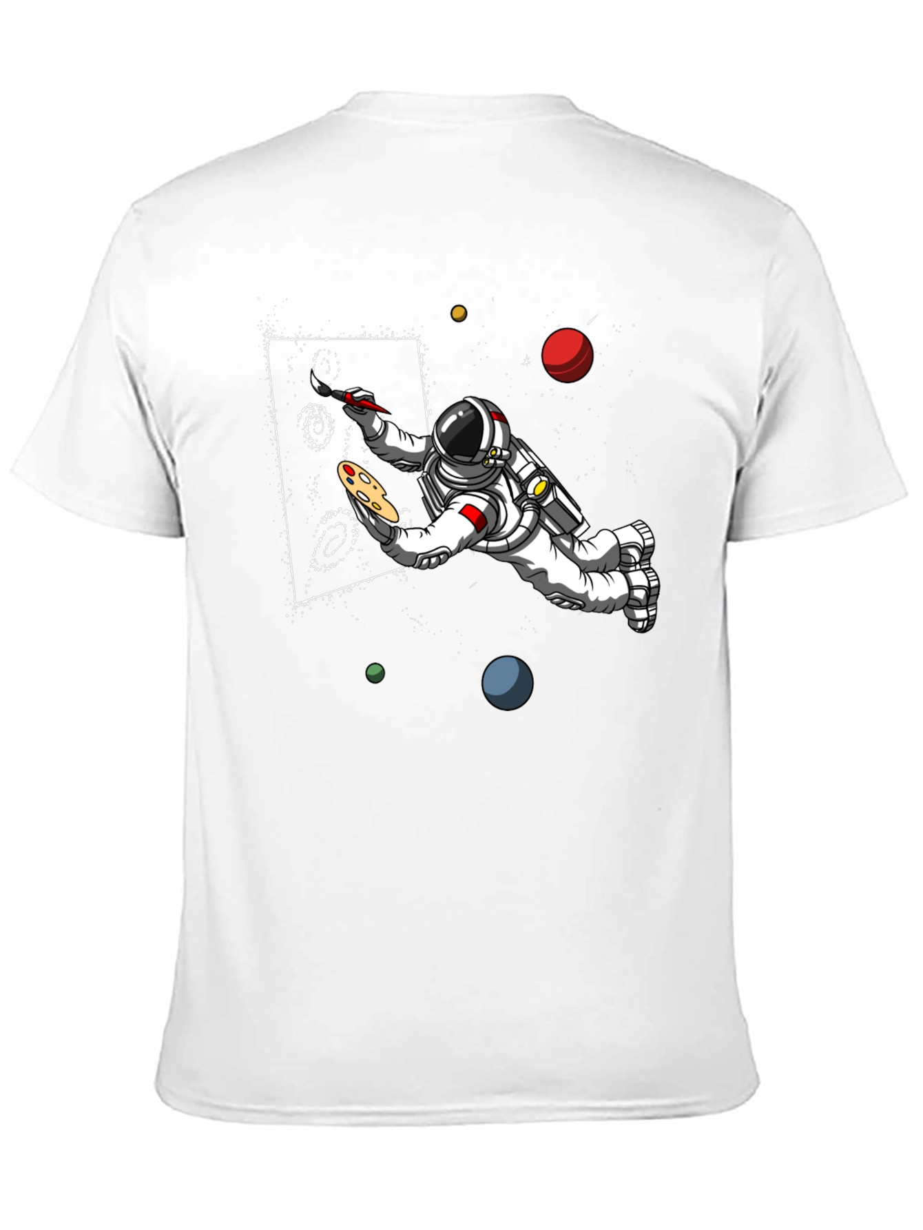 Astronaut Artist Graphic T-Shirt