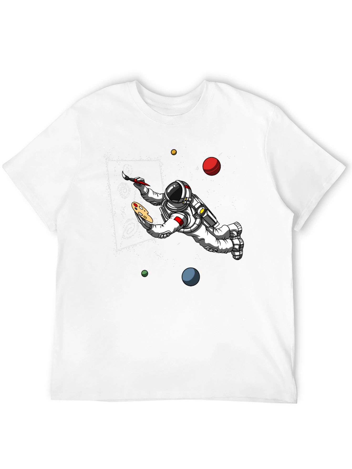 Astronaut Artist Graphic T-Shirt