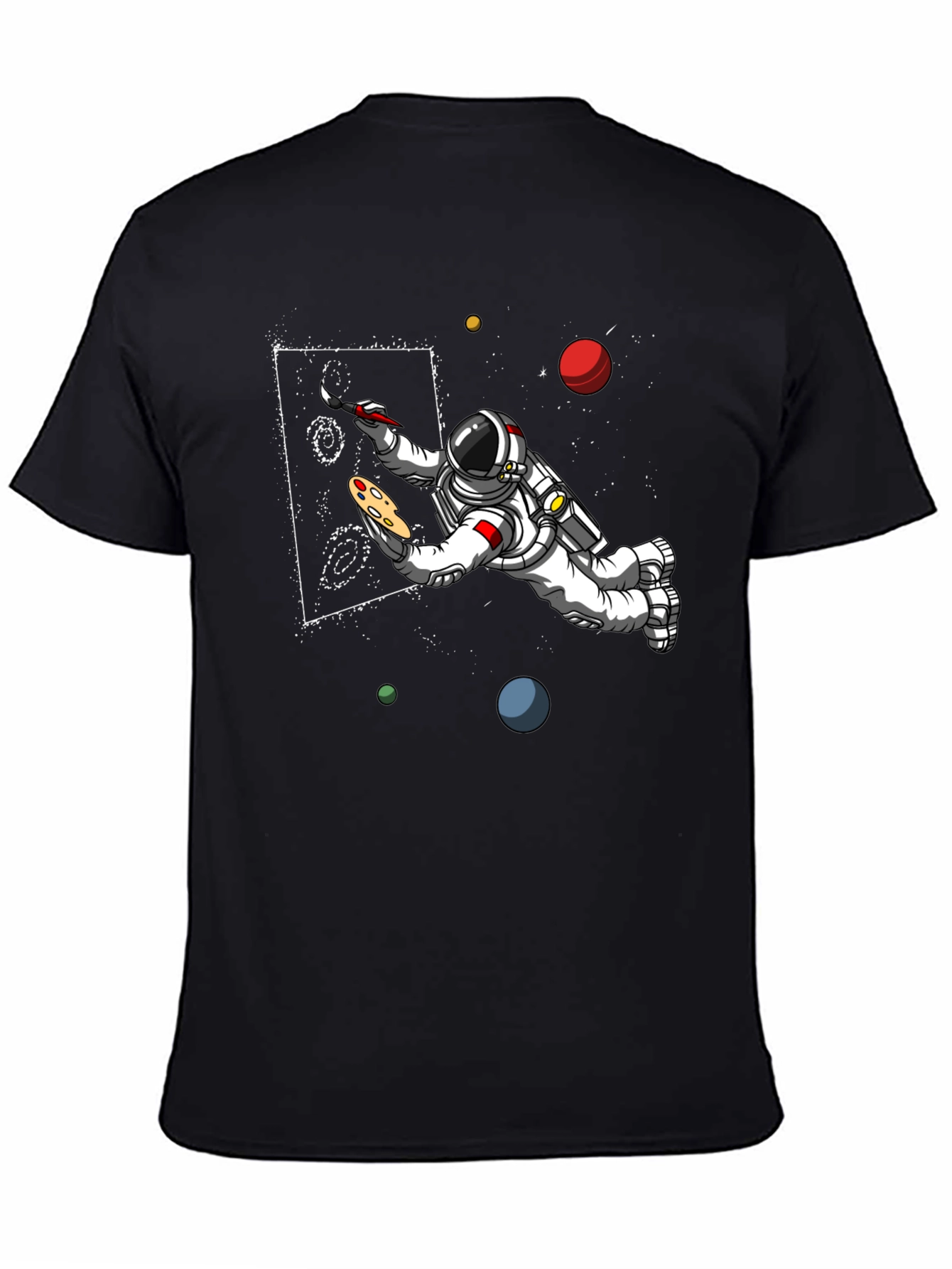 Astronaut Artist Graphic T-Shirt