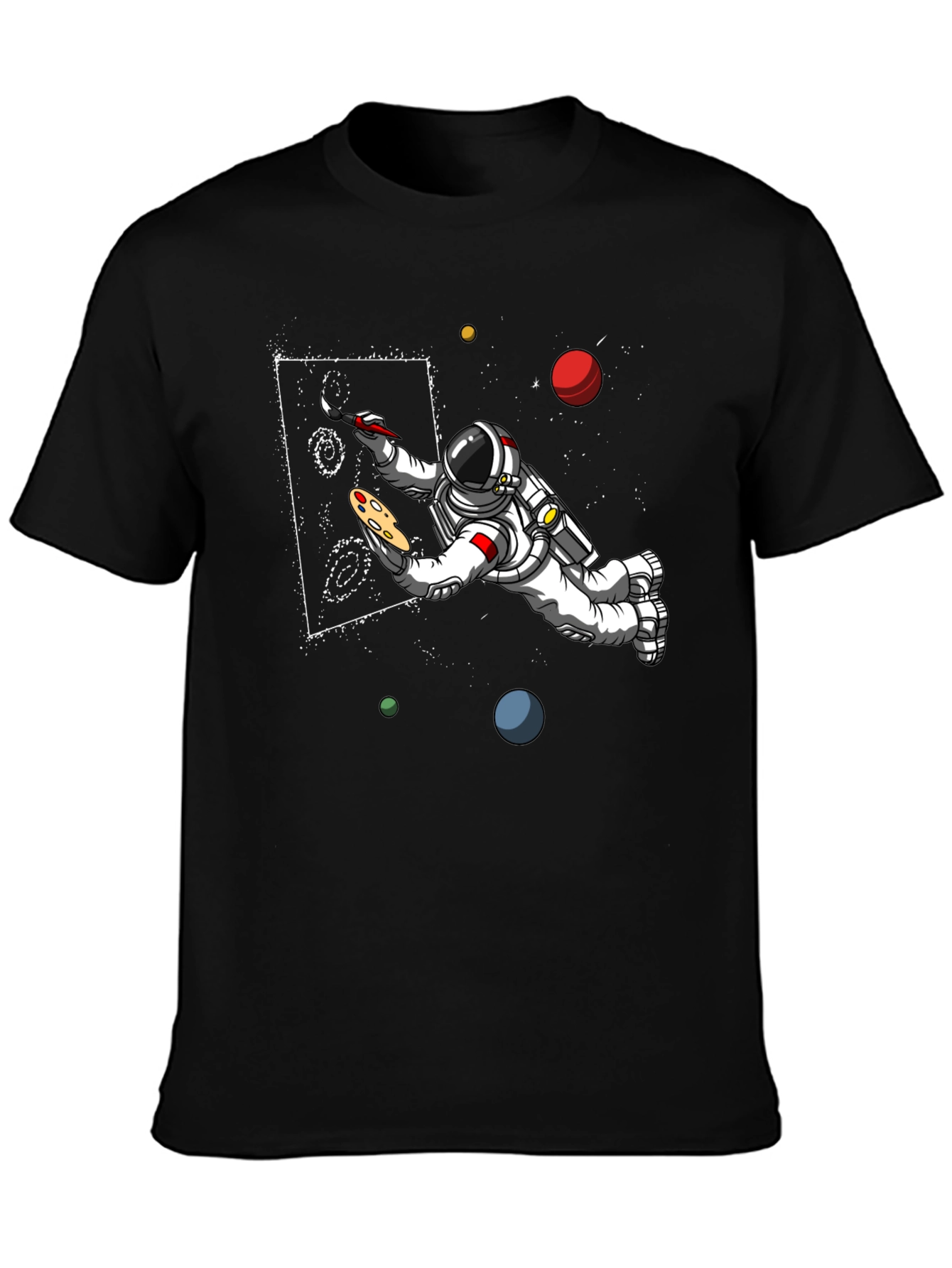 Astronaut Artist Graphic T-Shirt