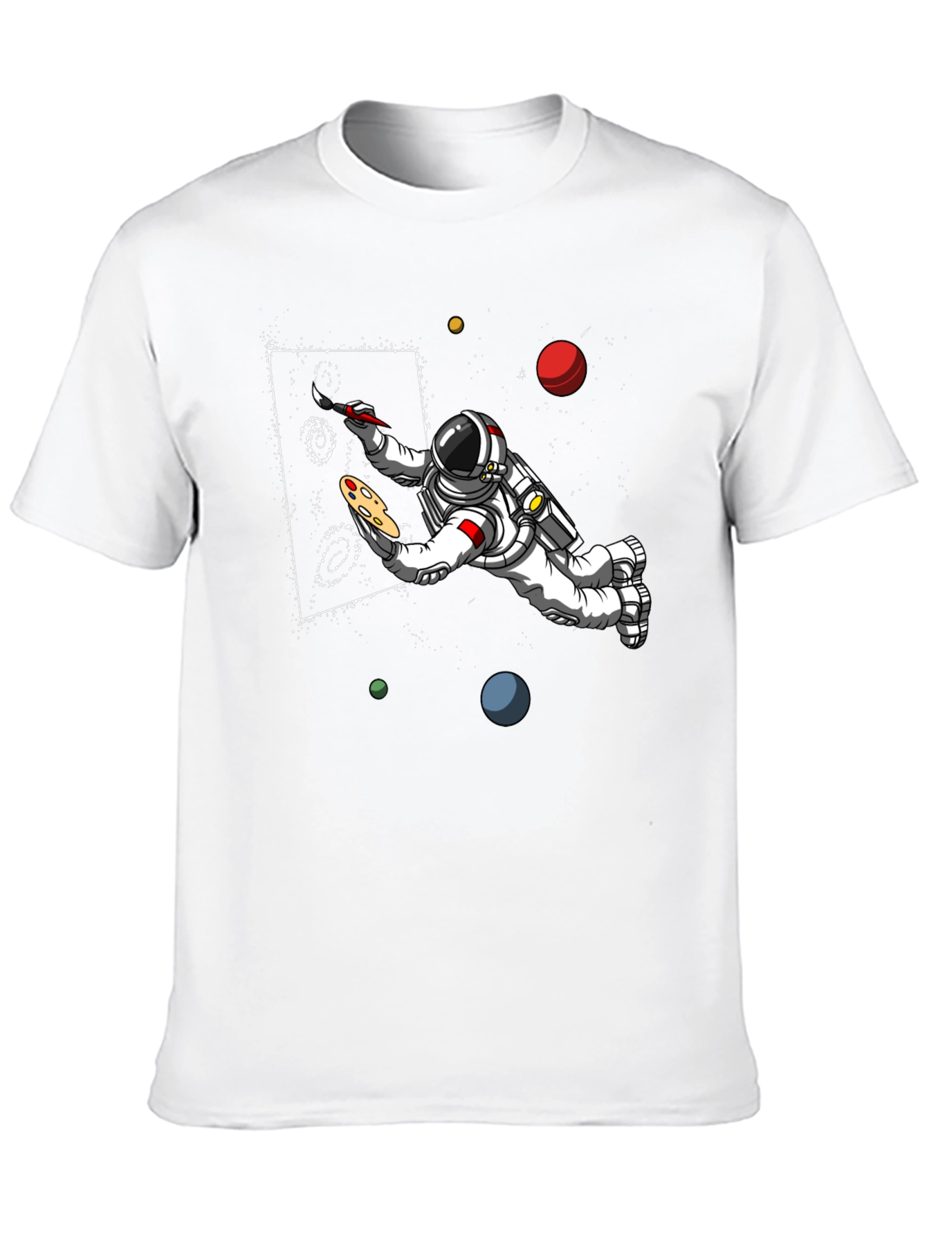 Astronaut Artist Graphic T-Shirt