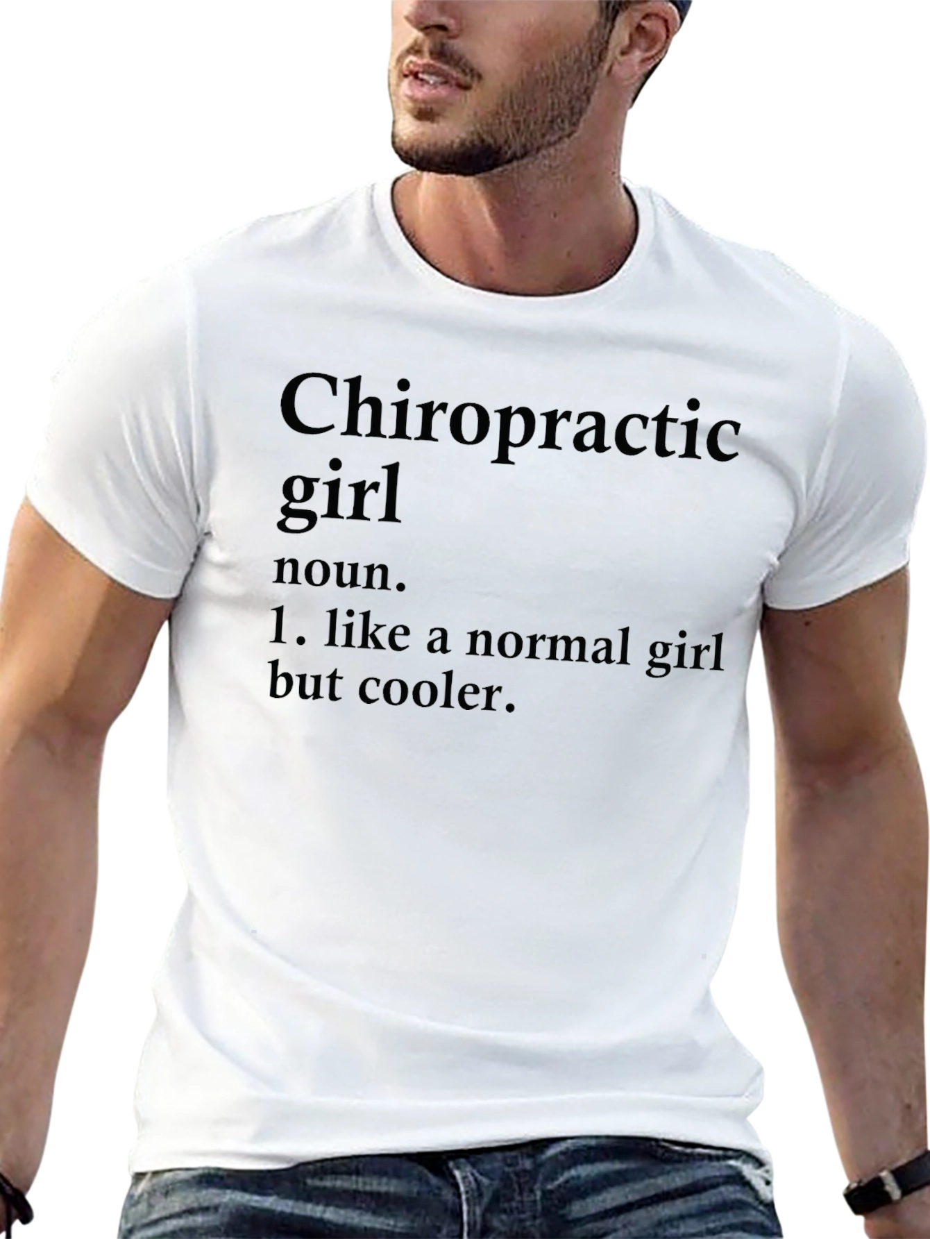 Chiropractic Girl Definition Black T-Shirt