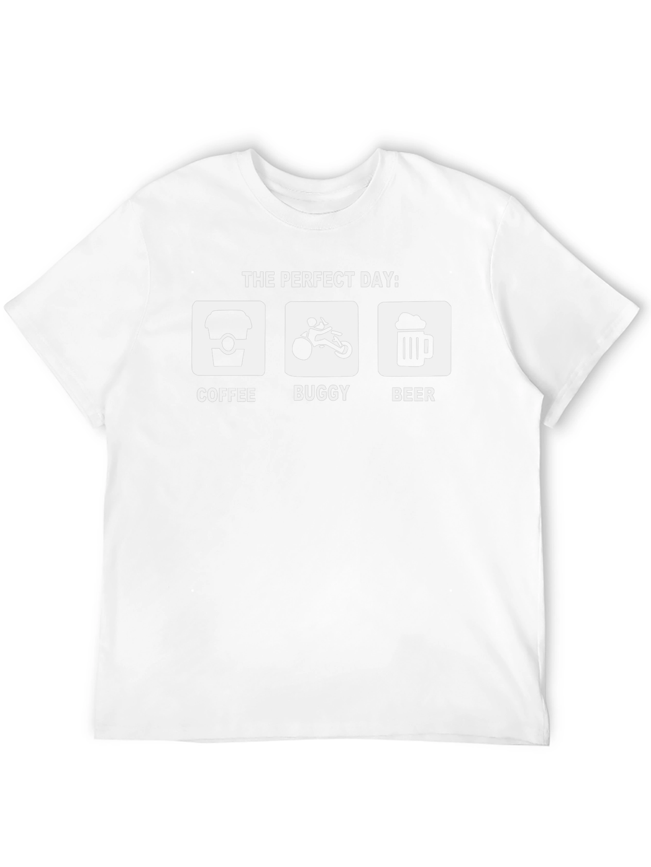 Perfect Day Coffee Buggy Beer Graphic Tee