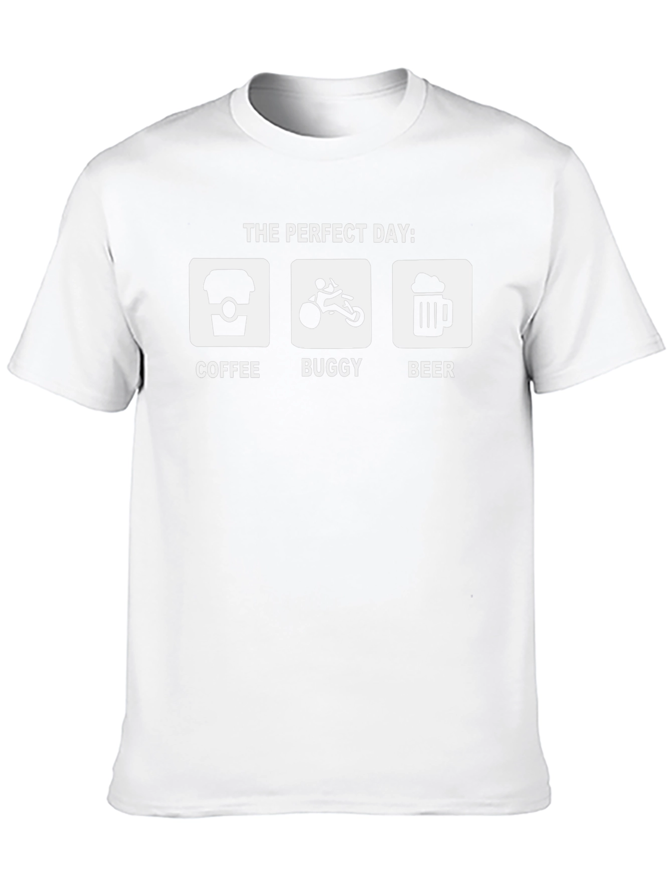 Perfect Day Coffee Buggy Beer Graphic Tee