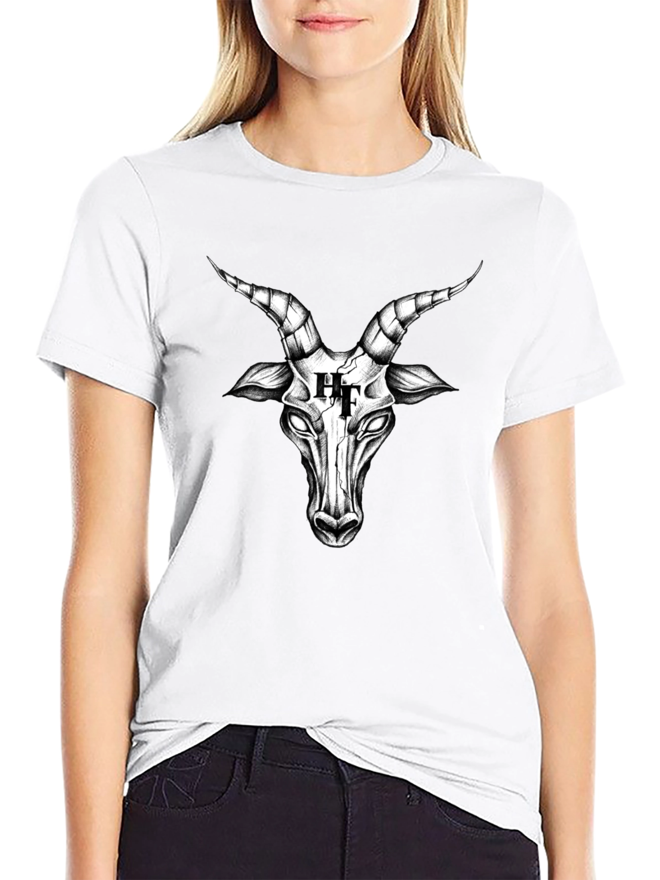 Baphomet Graphic Tee - Edgy Streetwear