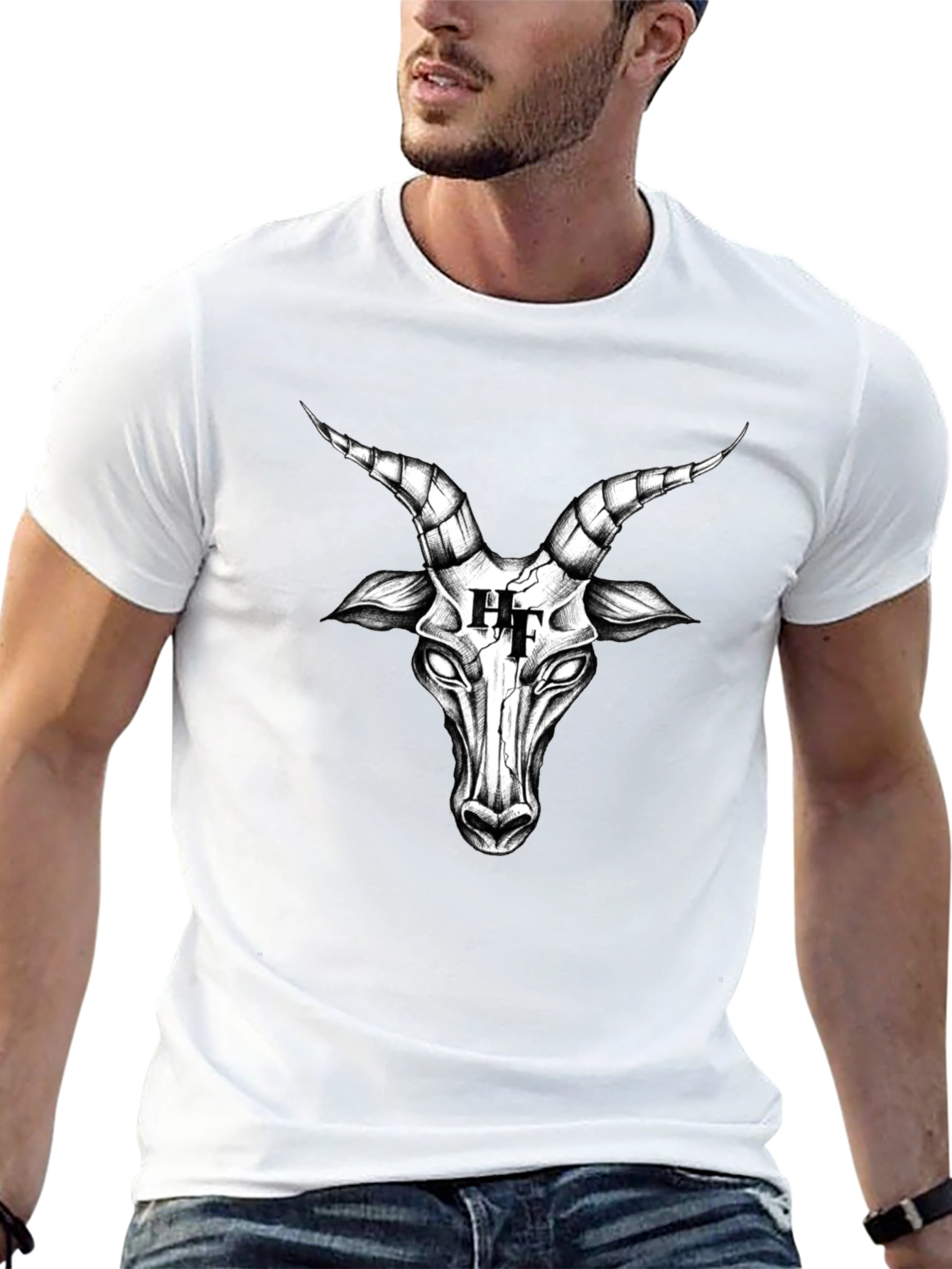 Baphomet Graphic Tee - Edgy Streetwear