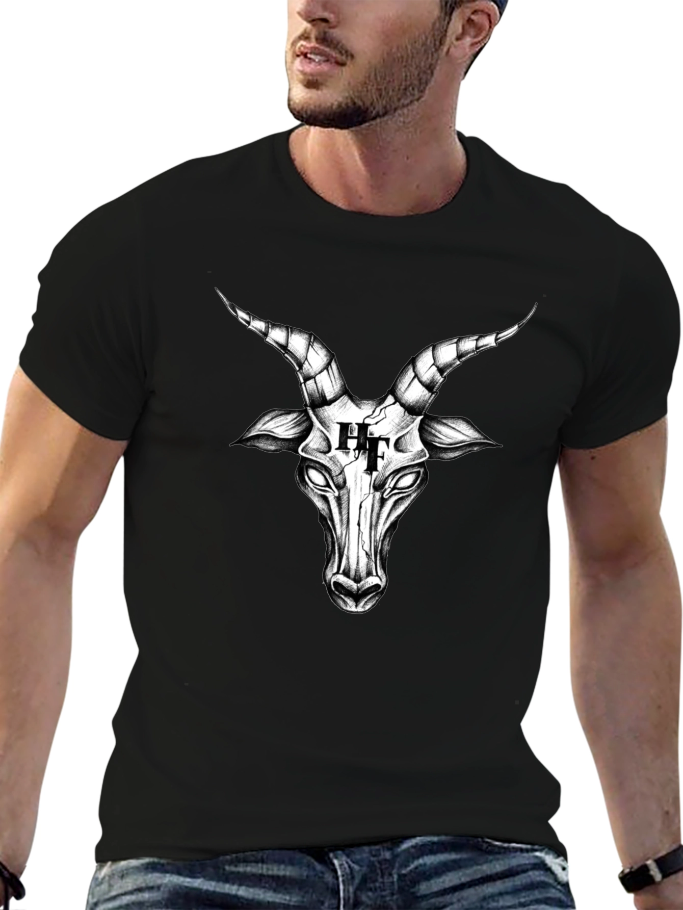 Baphomet Graphic Tee - Edgy Streetwear