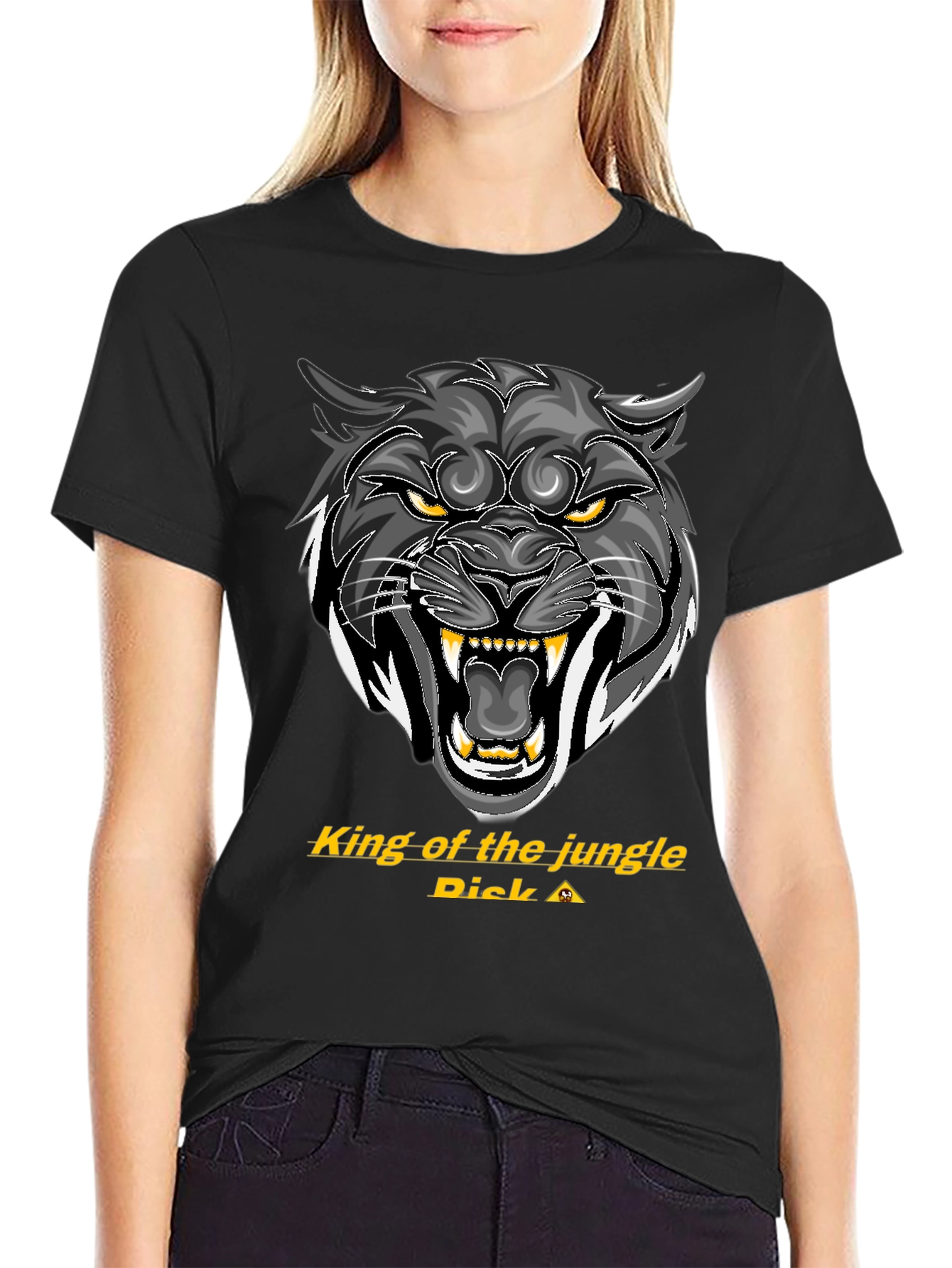 King of the Jungle T-Shirt - Fierce Panther Design