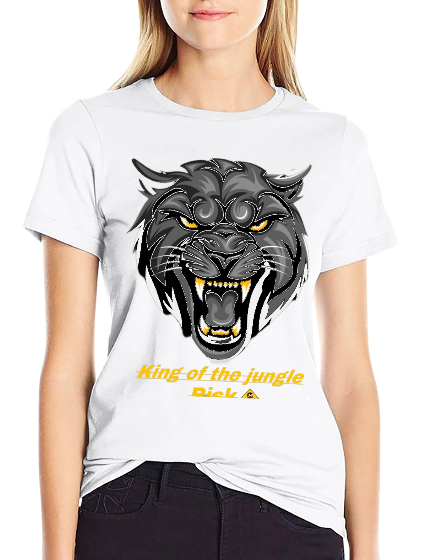 King of the Jungle T-Shirt - Fierce Panther Design
