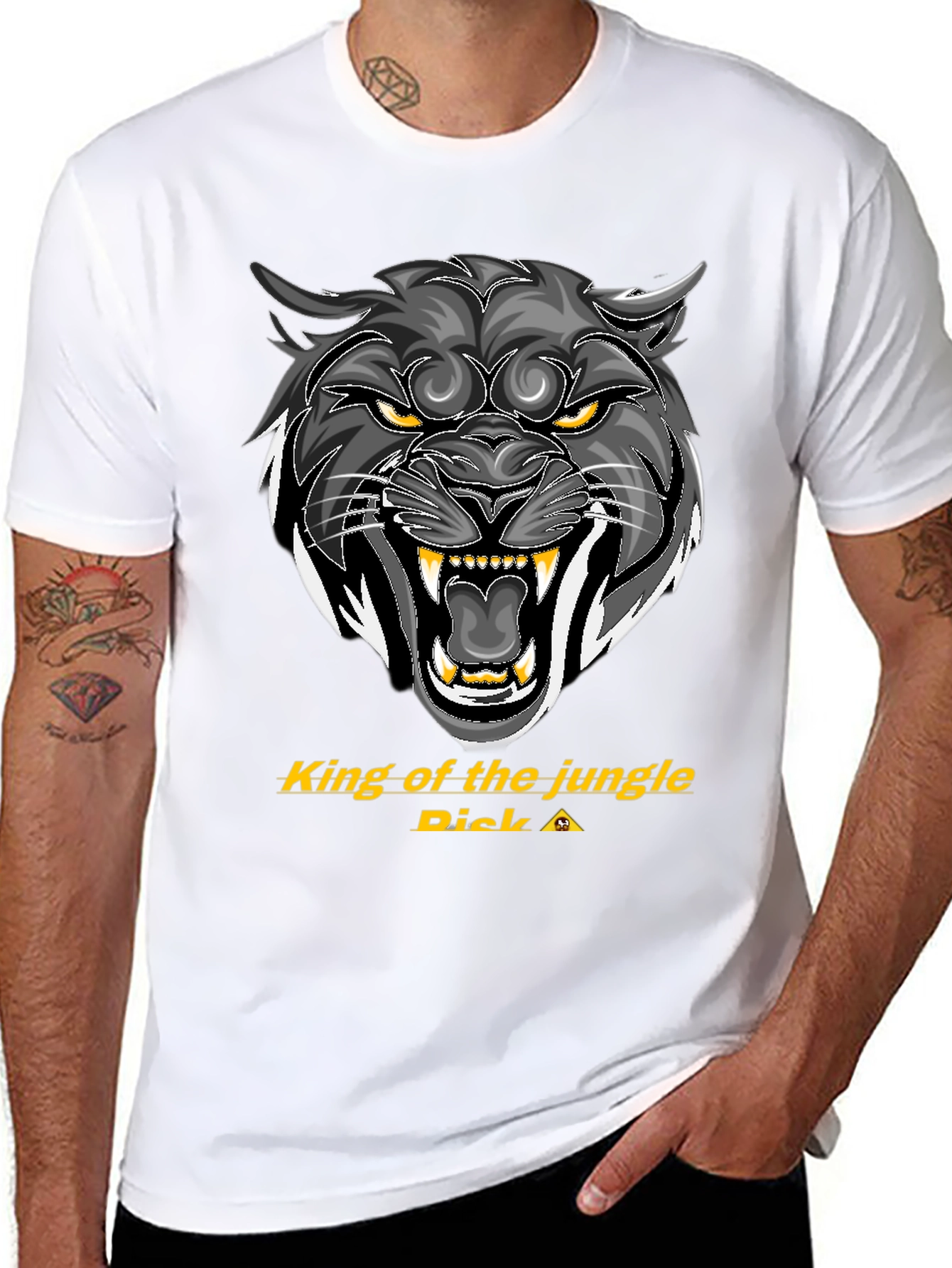 King of the Jungle T-Shirt - Fierce Panther Design
