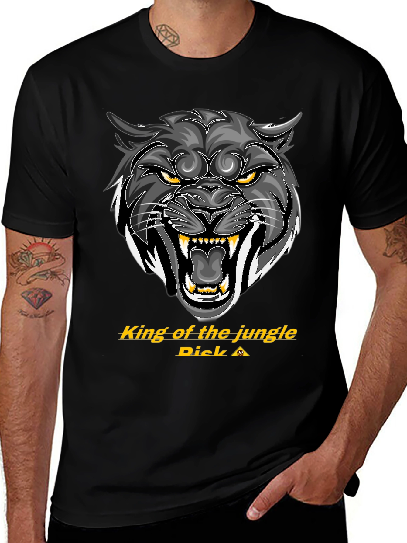 King of the Jungle T-Shirt - Fierce Panther Design