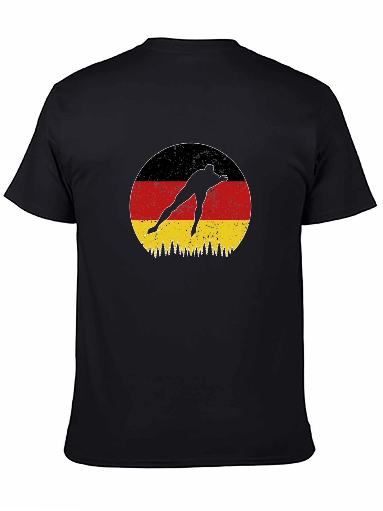 German Flag Speed Skater Graphic T-Shirt