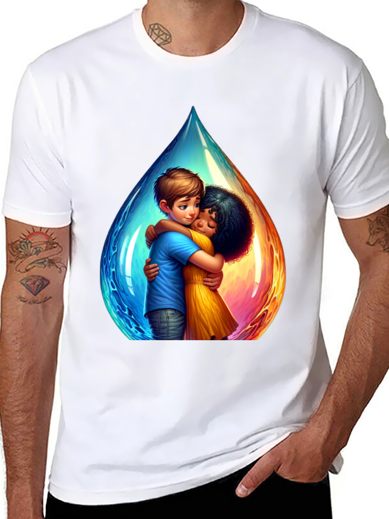 Unity T-Shirt - Boy and Girl Hug