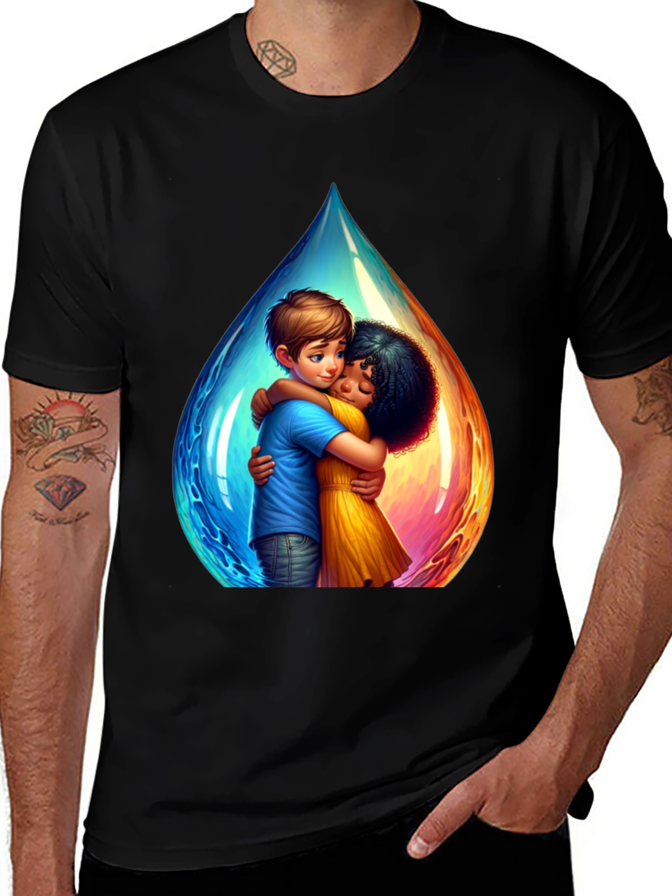 Unity T-Shirt - Boy and Girl Hug