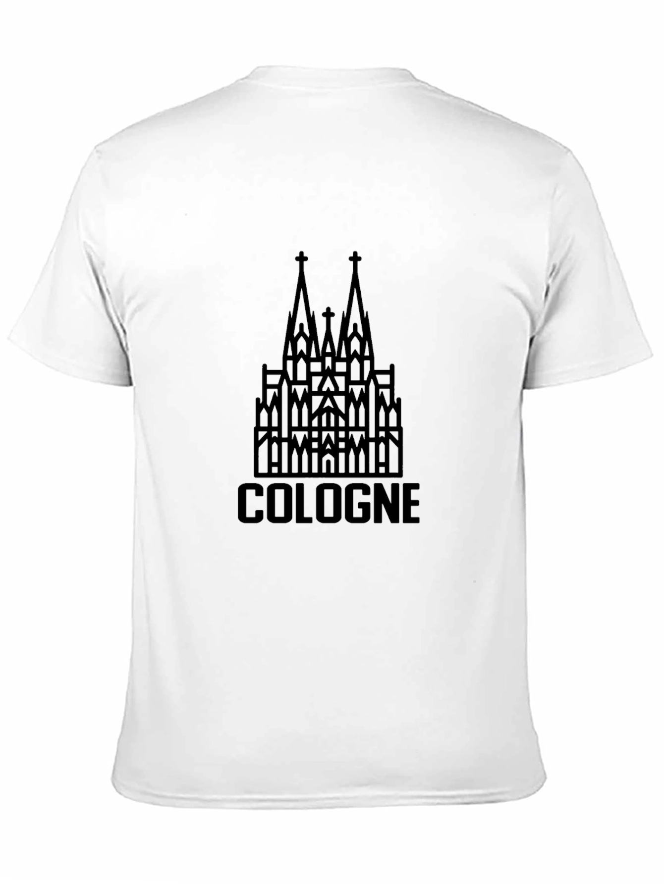 Cologne Germany Cathedral T-Shirt - Black