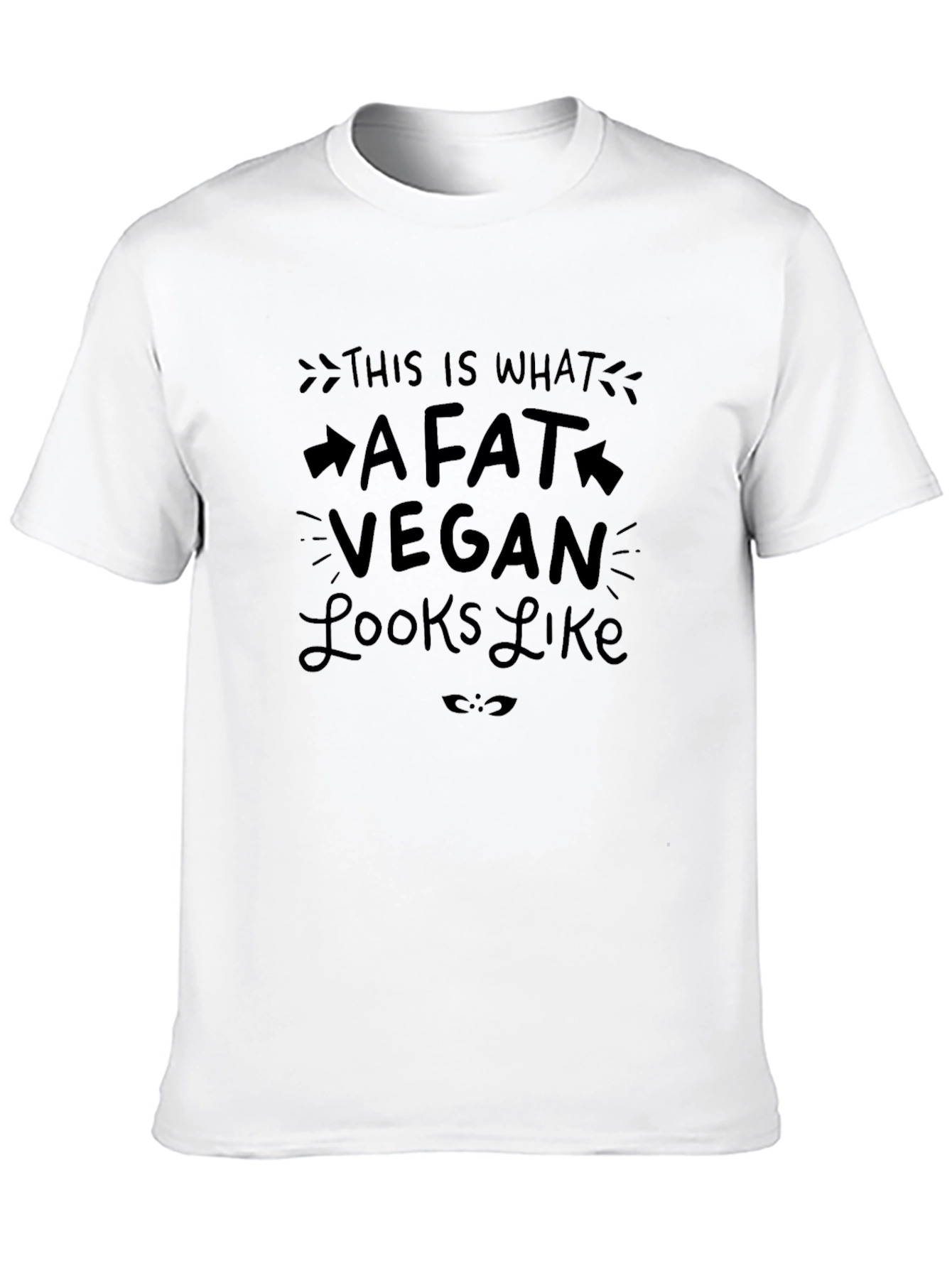 Fat Vegan Graphic Tee - Black T-Shirt